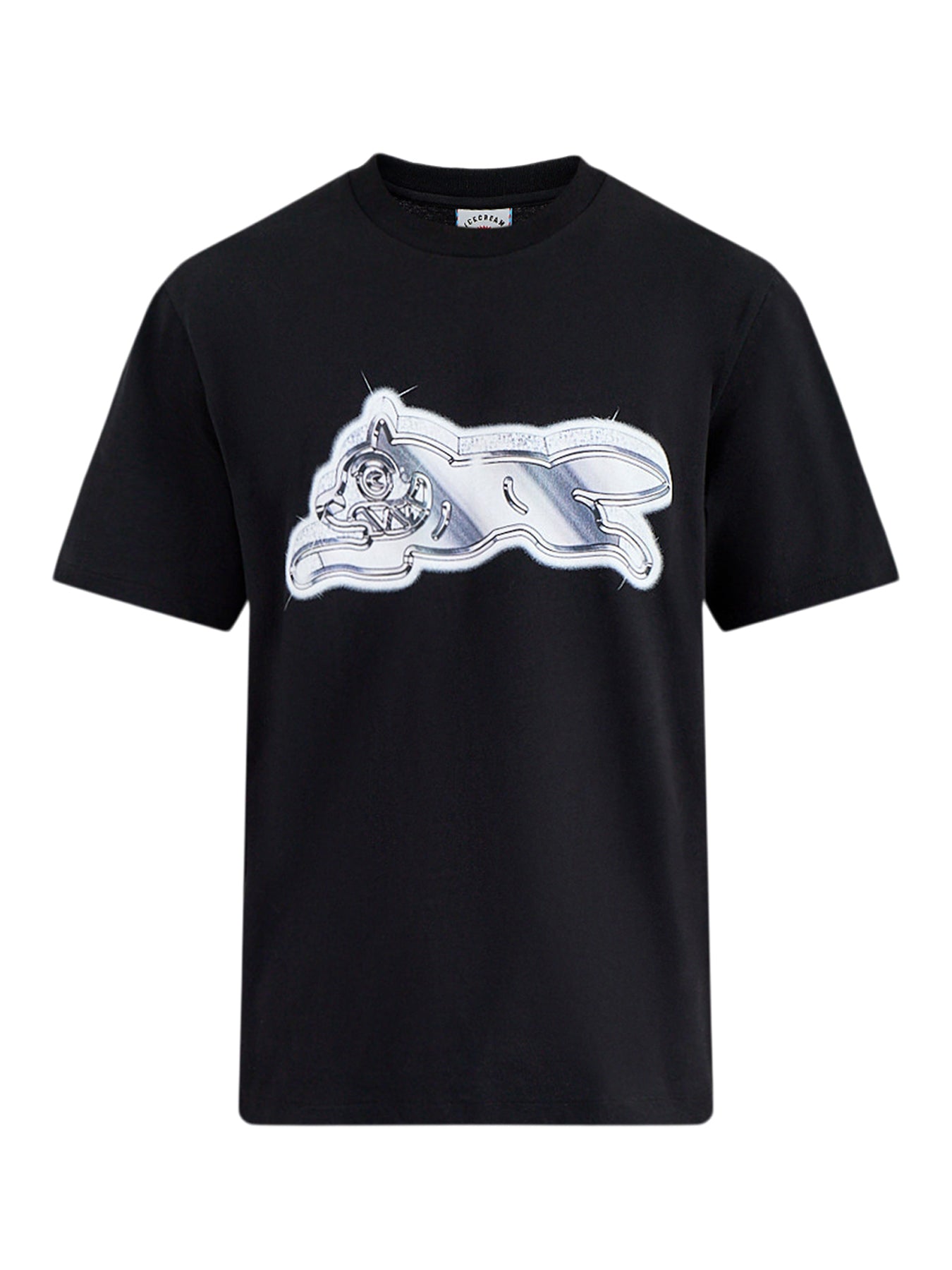 Iced Out Running Dog T-Shirt Black
