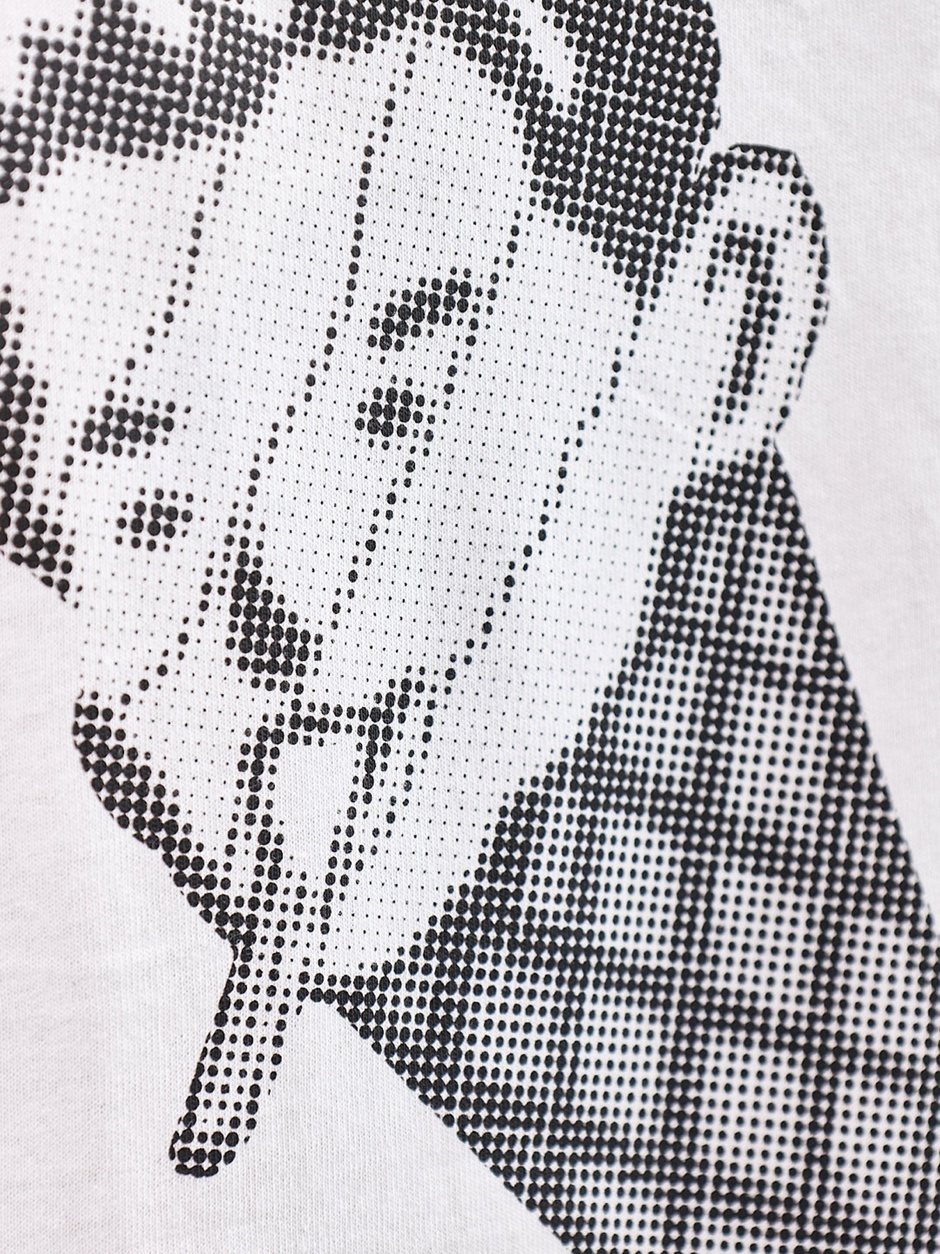 Halftone Multi Logo Long Sleeve T-Shirt White