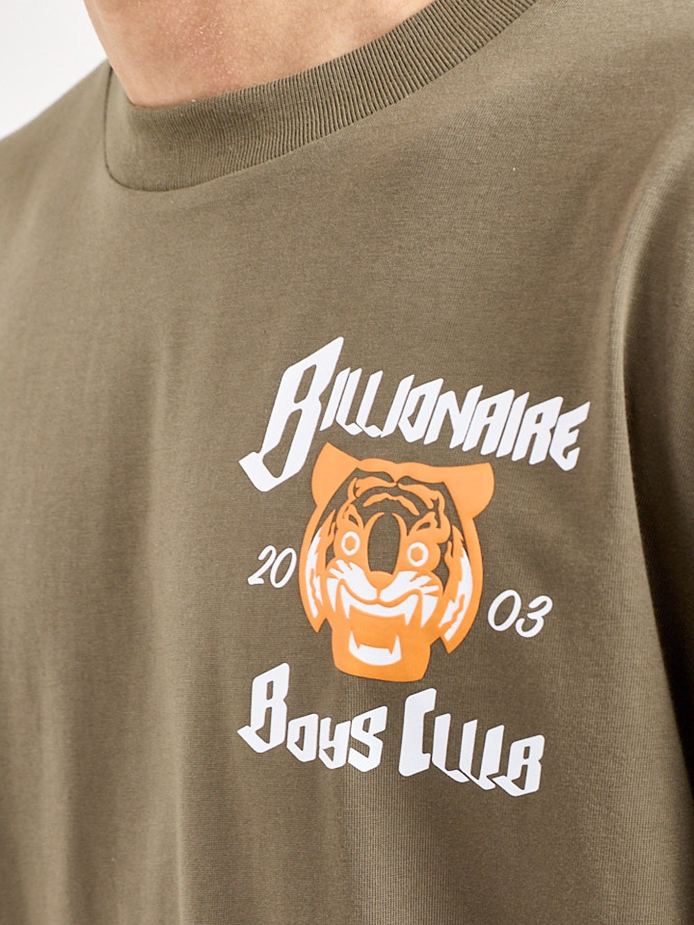 Tiger Logo T-Shirt Khaki