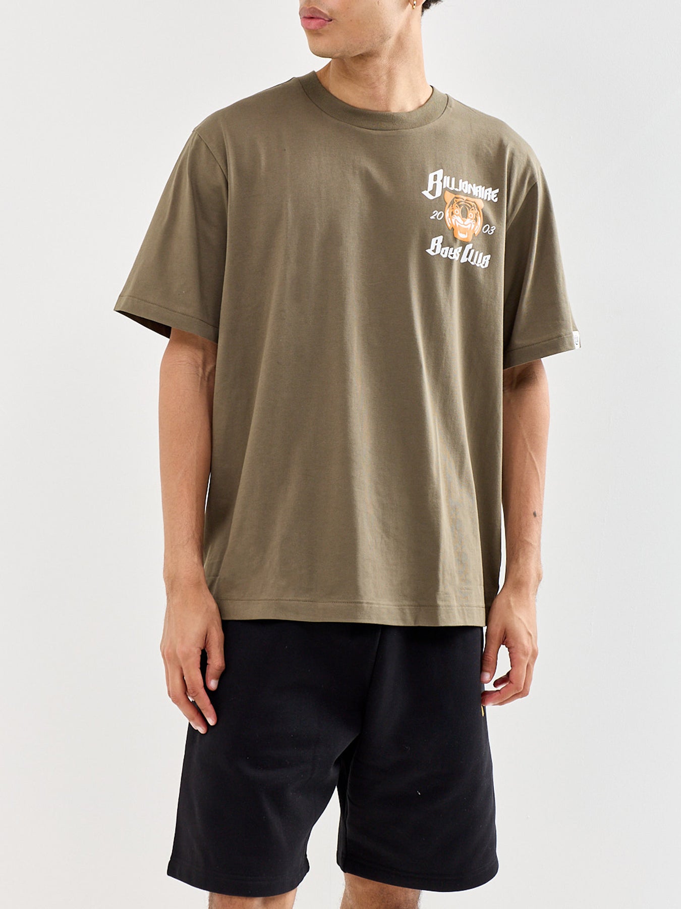 Tiger Logo T-Shirt Khaki