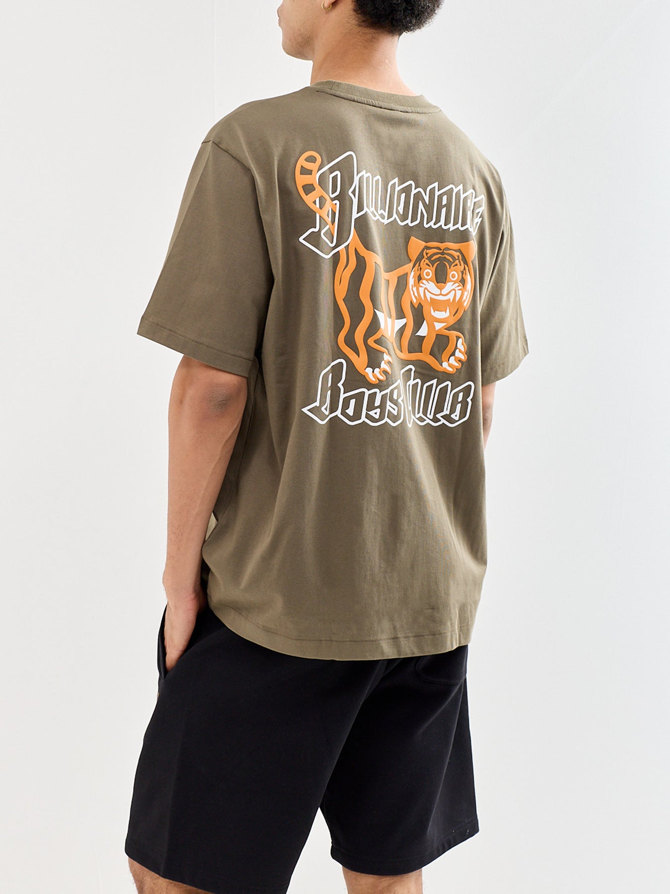 Tiger Logo T-Shirt Khaki