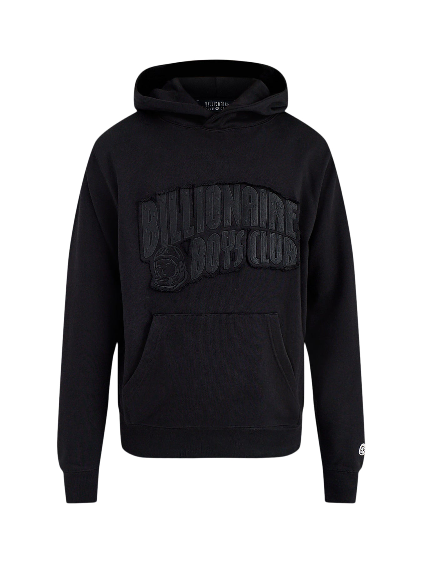 Arch Logo Appliqué Oversized Hoodie Black