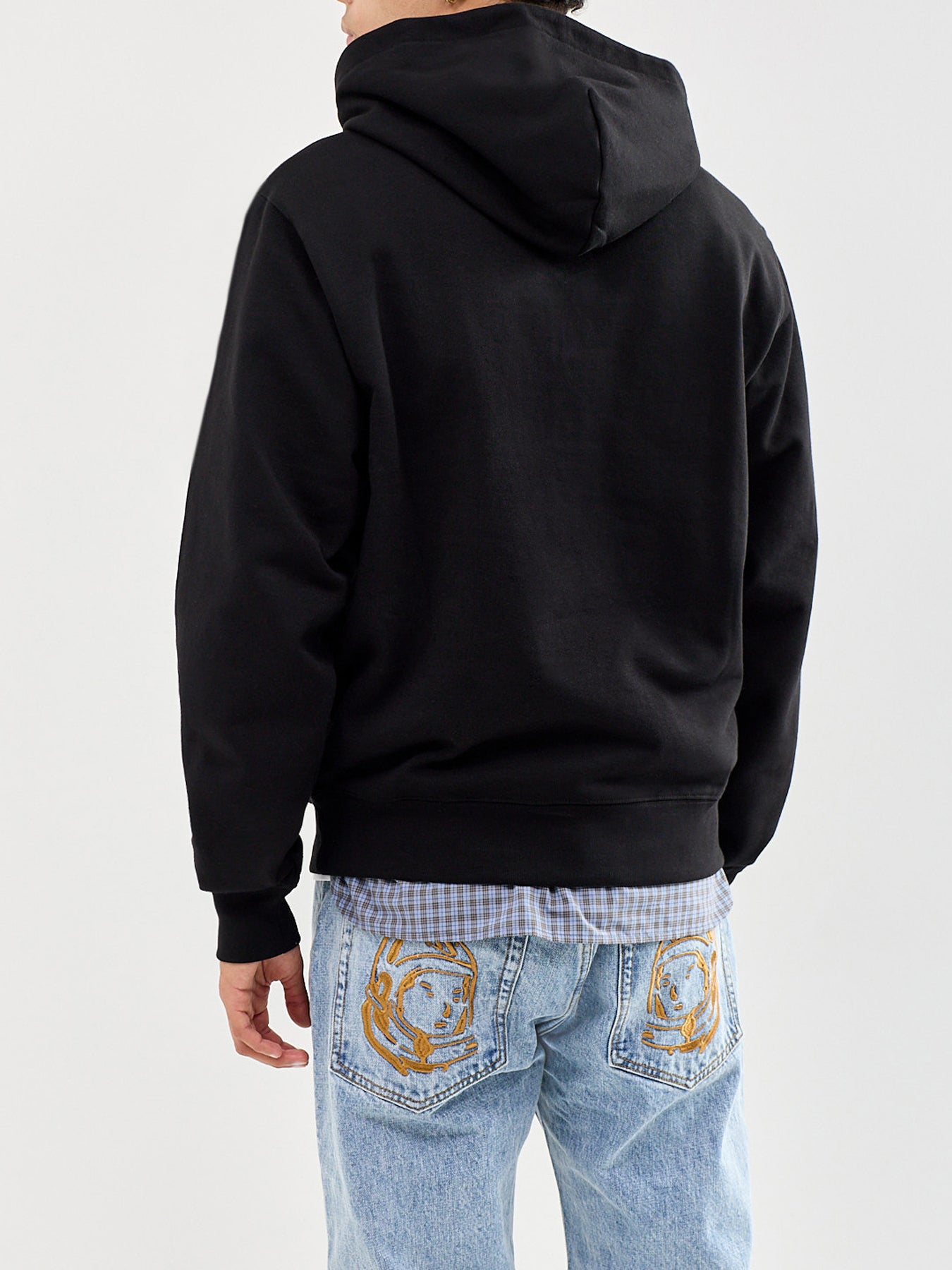 Arch Logo Appliqué Oversized Hoodie Black