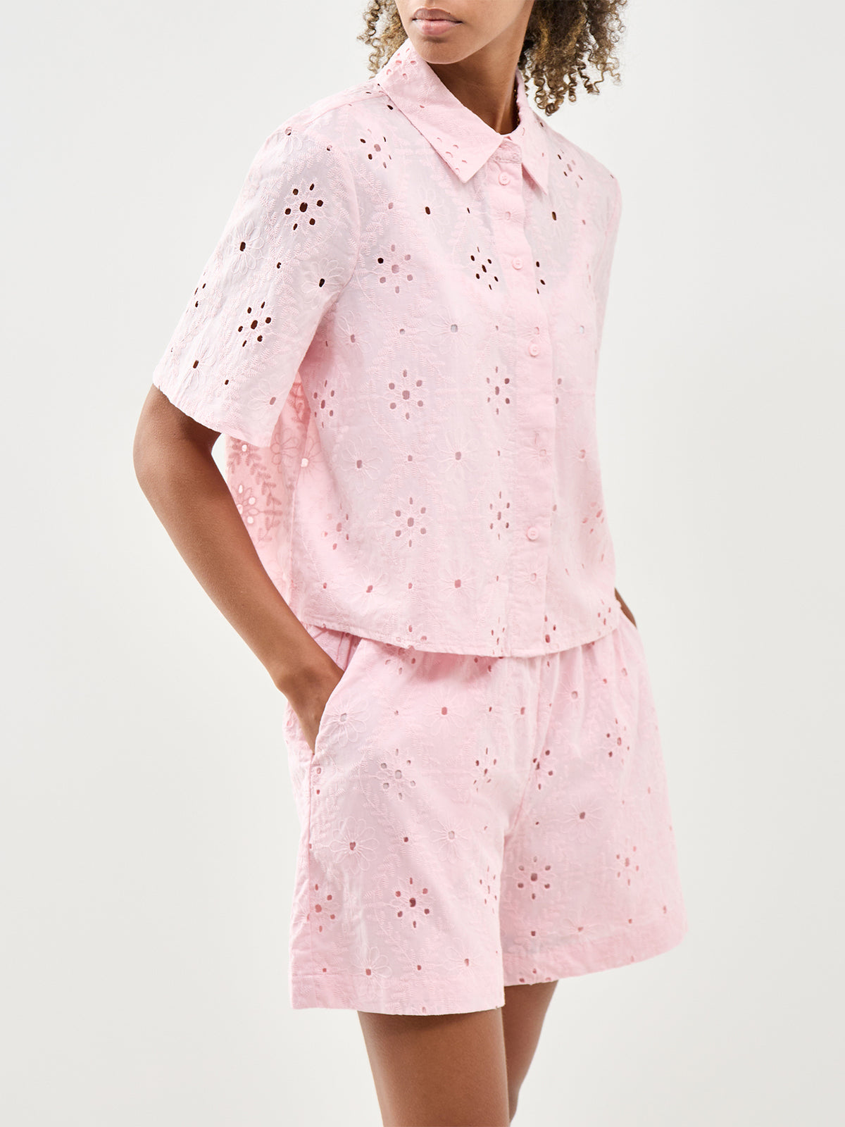Short Sleeve Shirt Pink