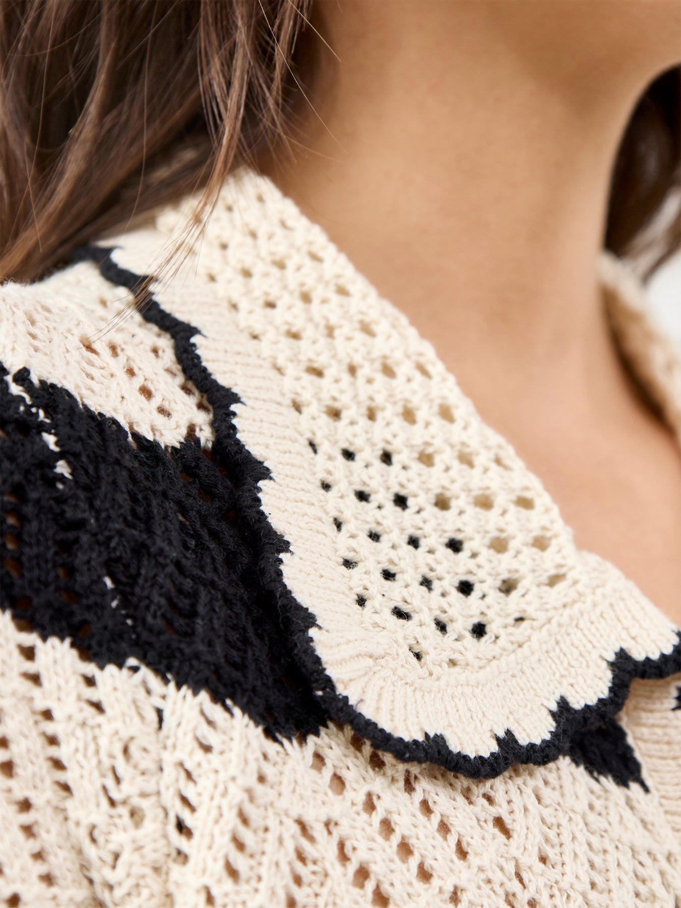 Polo Neck Cardigan Multi