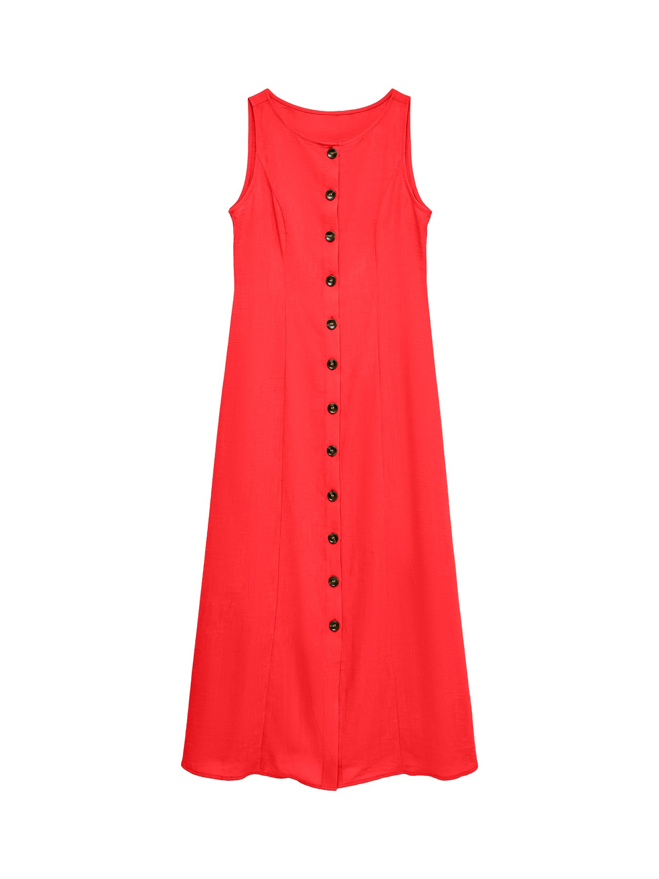Sleeveless Maxi Dress Red