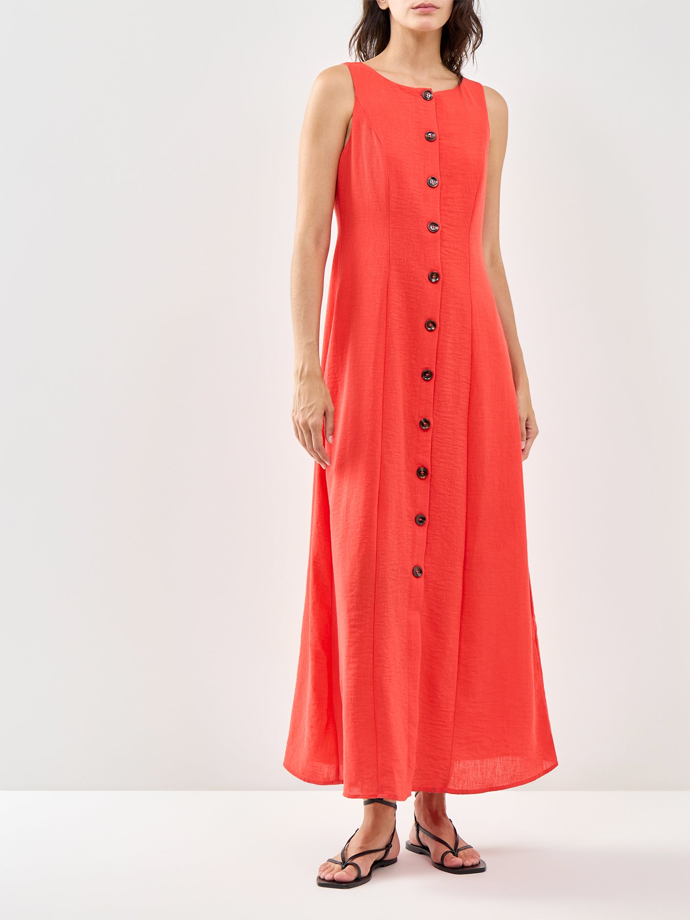 Sleeveless Maxi Dress Red