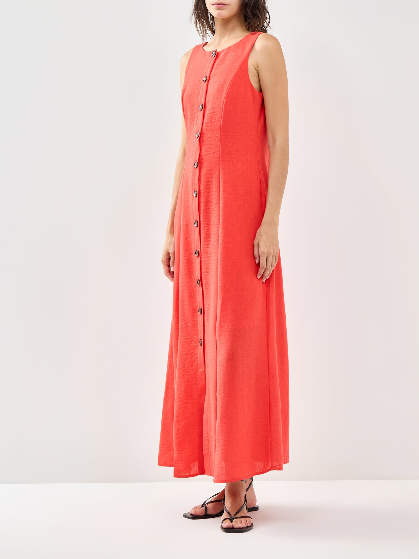 Sleeveless Maxi Dress Red