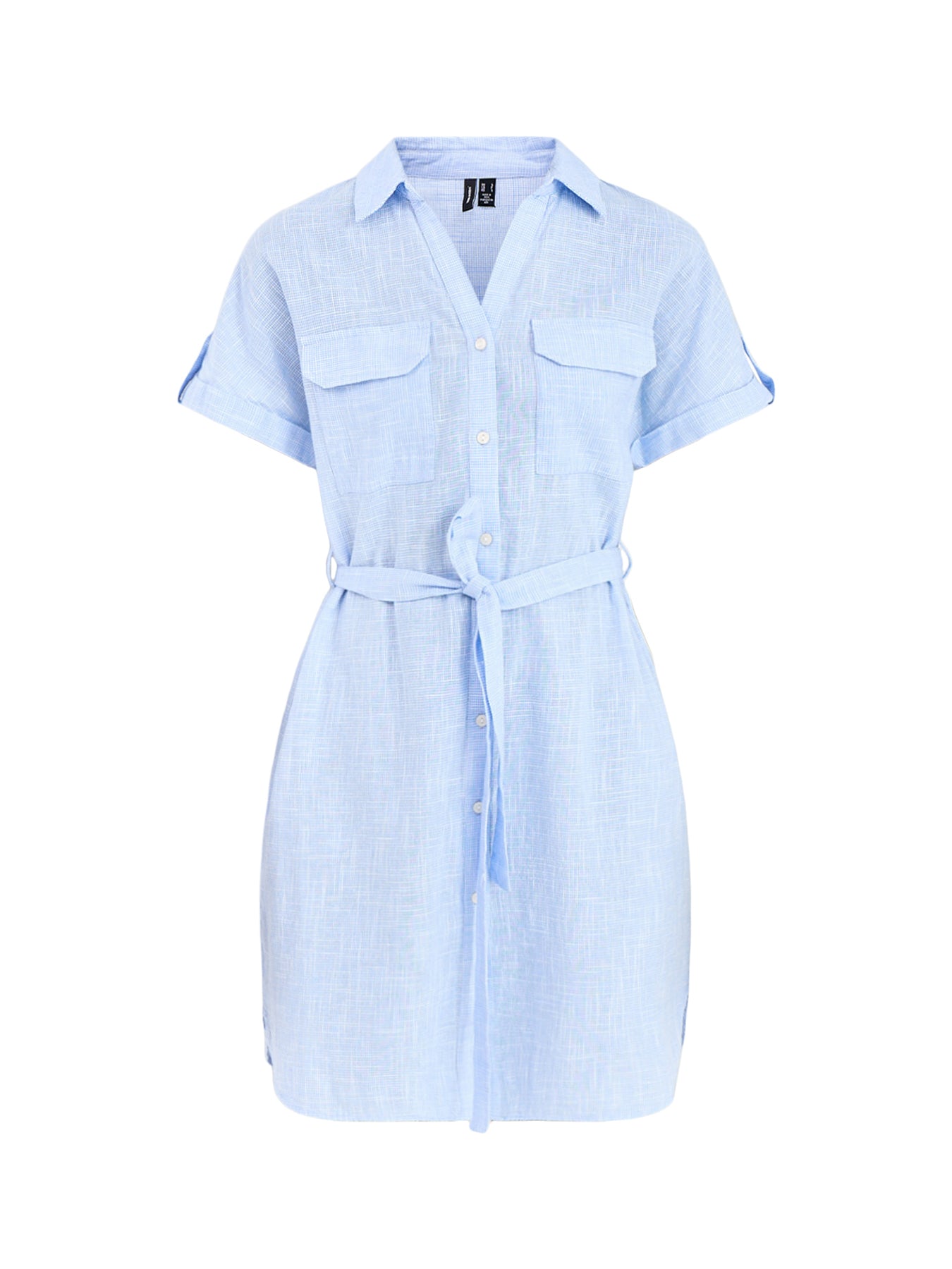 Hilde Short Sleeve Shirt Dress Cream