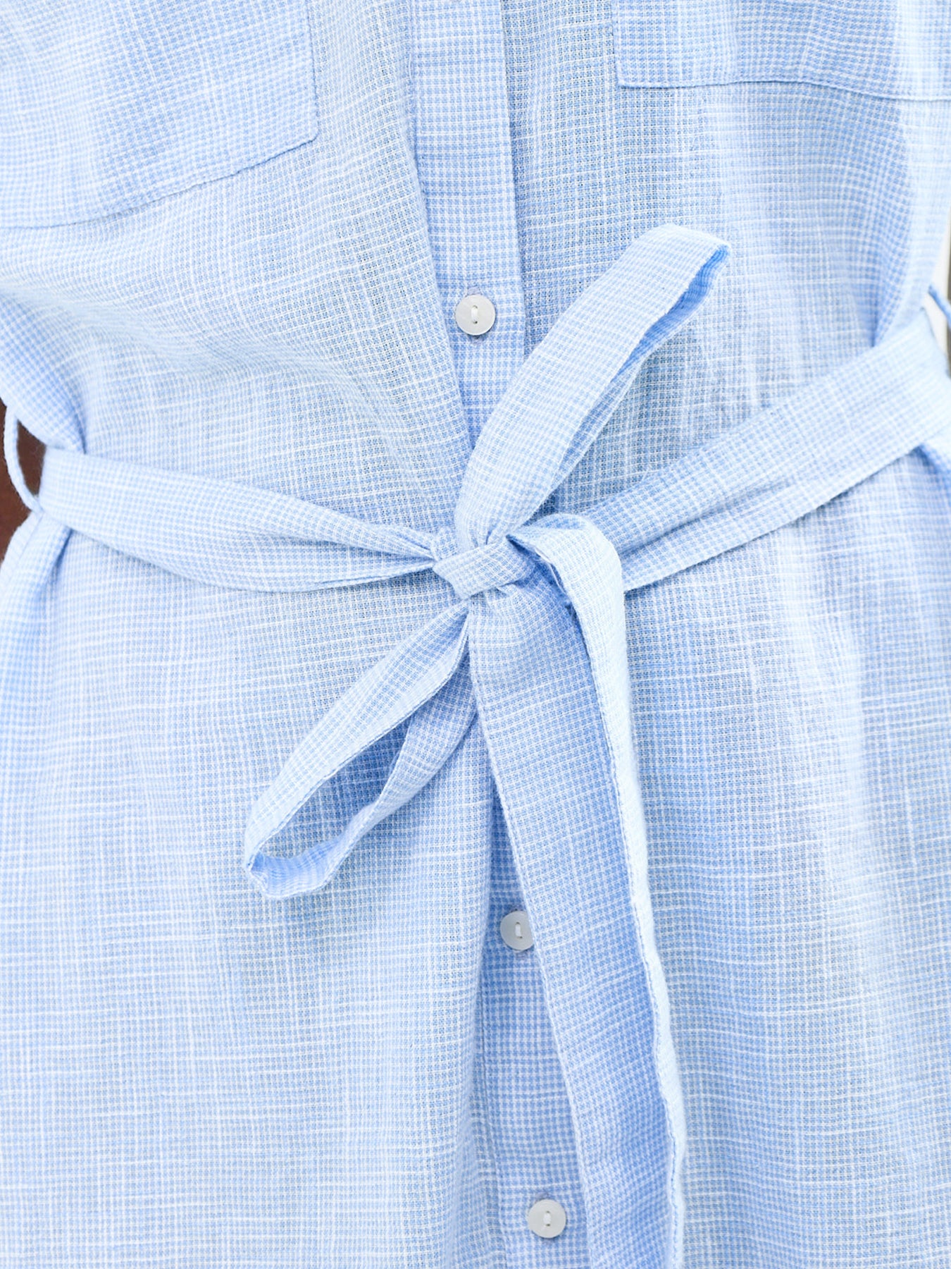 Hilde Short Sleeve Shirt Dress Cream
