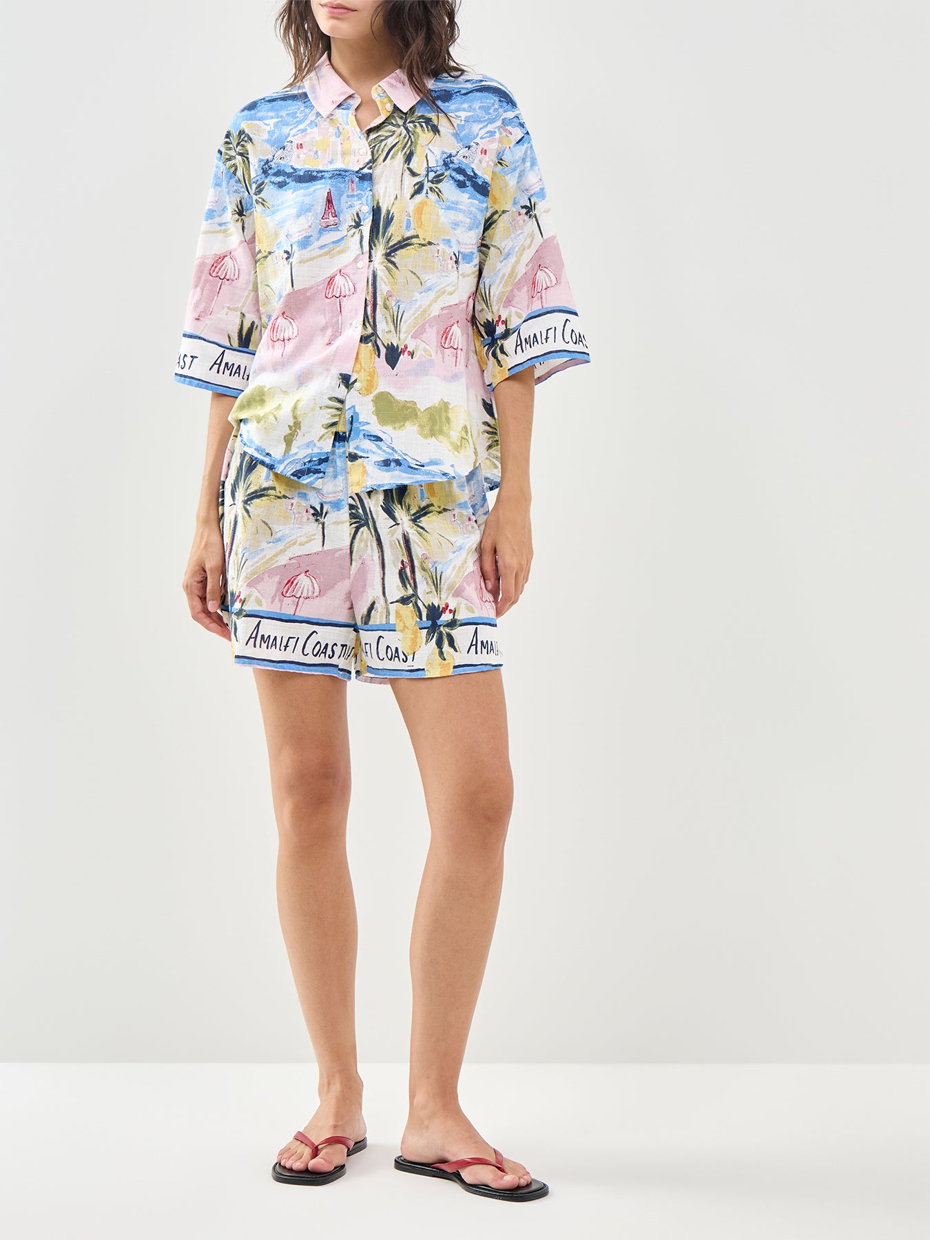 Print Short Sleeve Shirt Multi