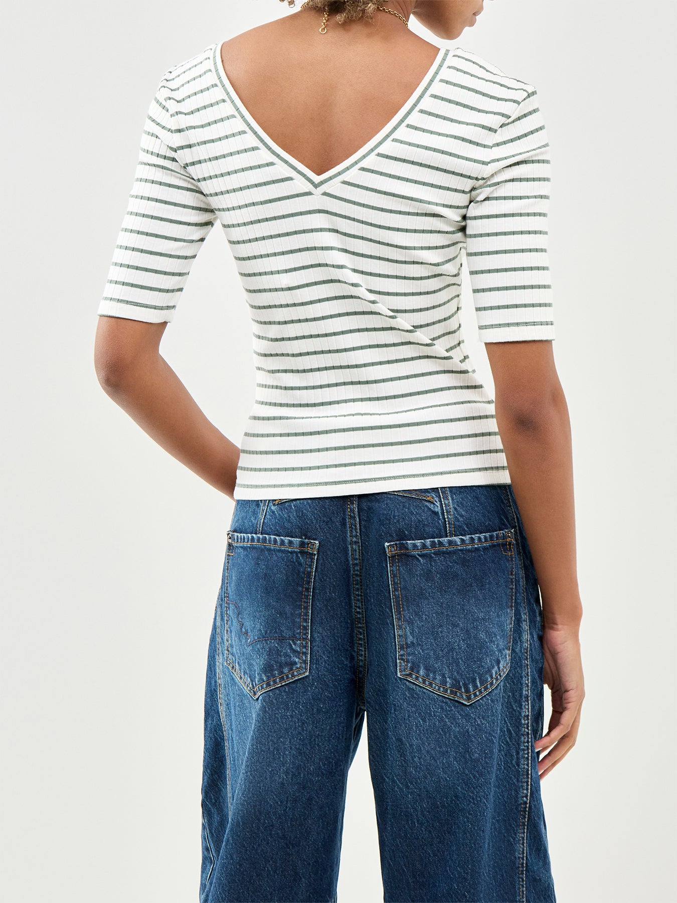 Sea V-Neck Top Multi