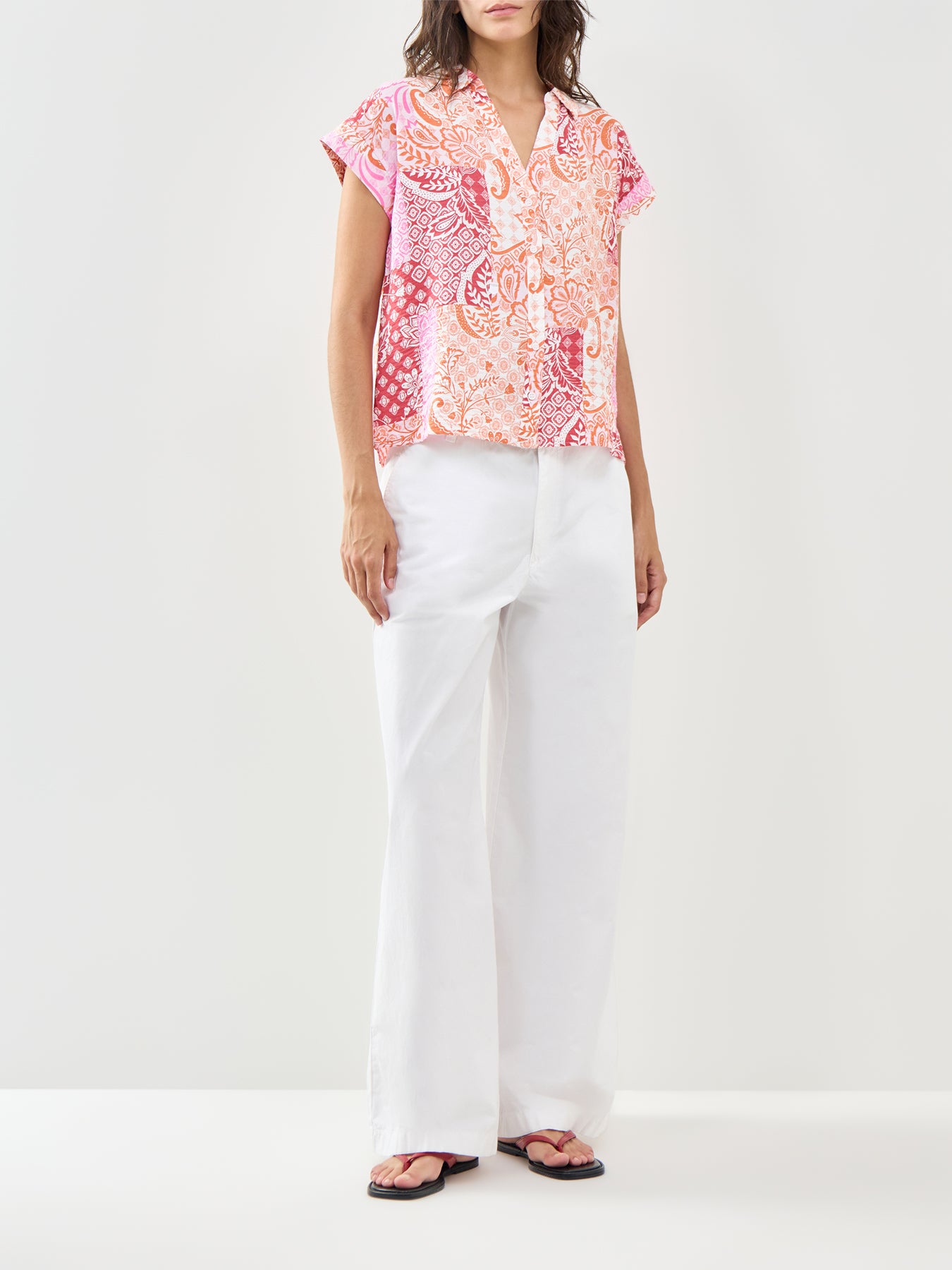 Cille Hilda Wide Shirt Pink