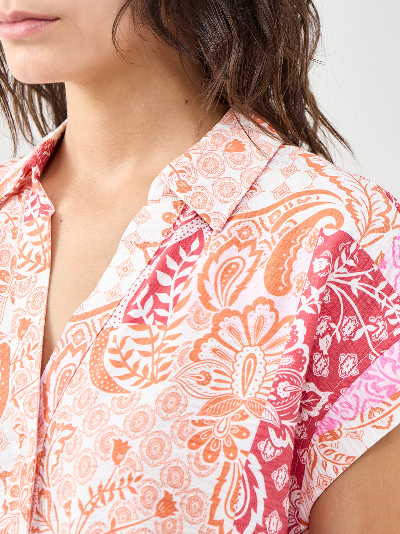 Cille Hilda Wide Shirt Pink