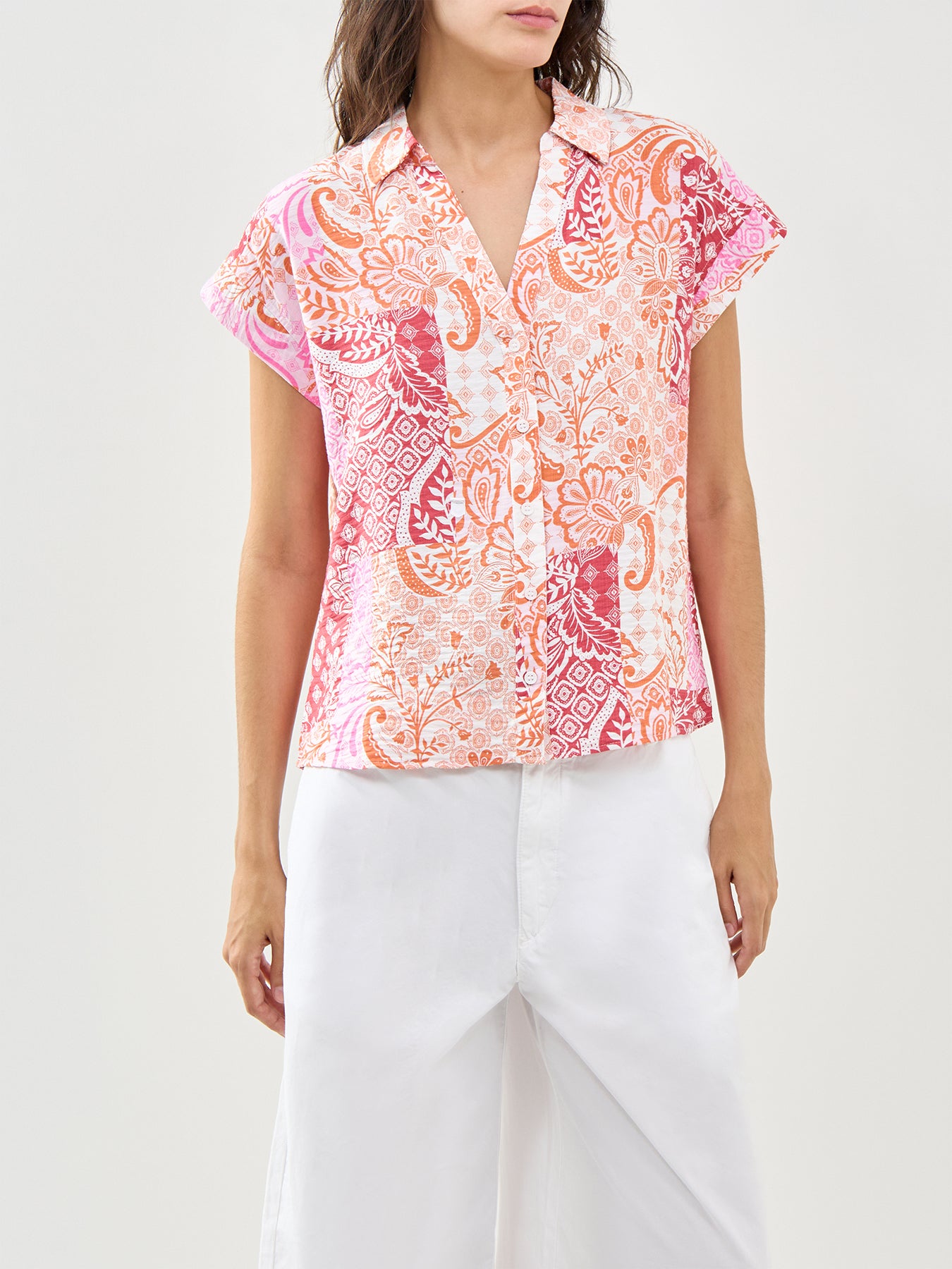 Cille Hilda Wide Shirt Pink