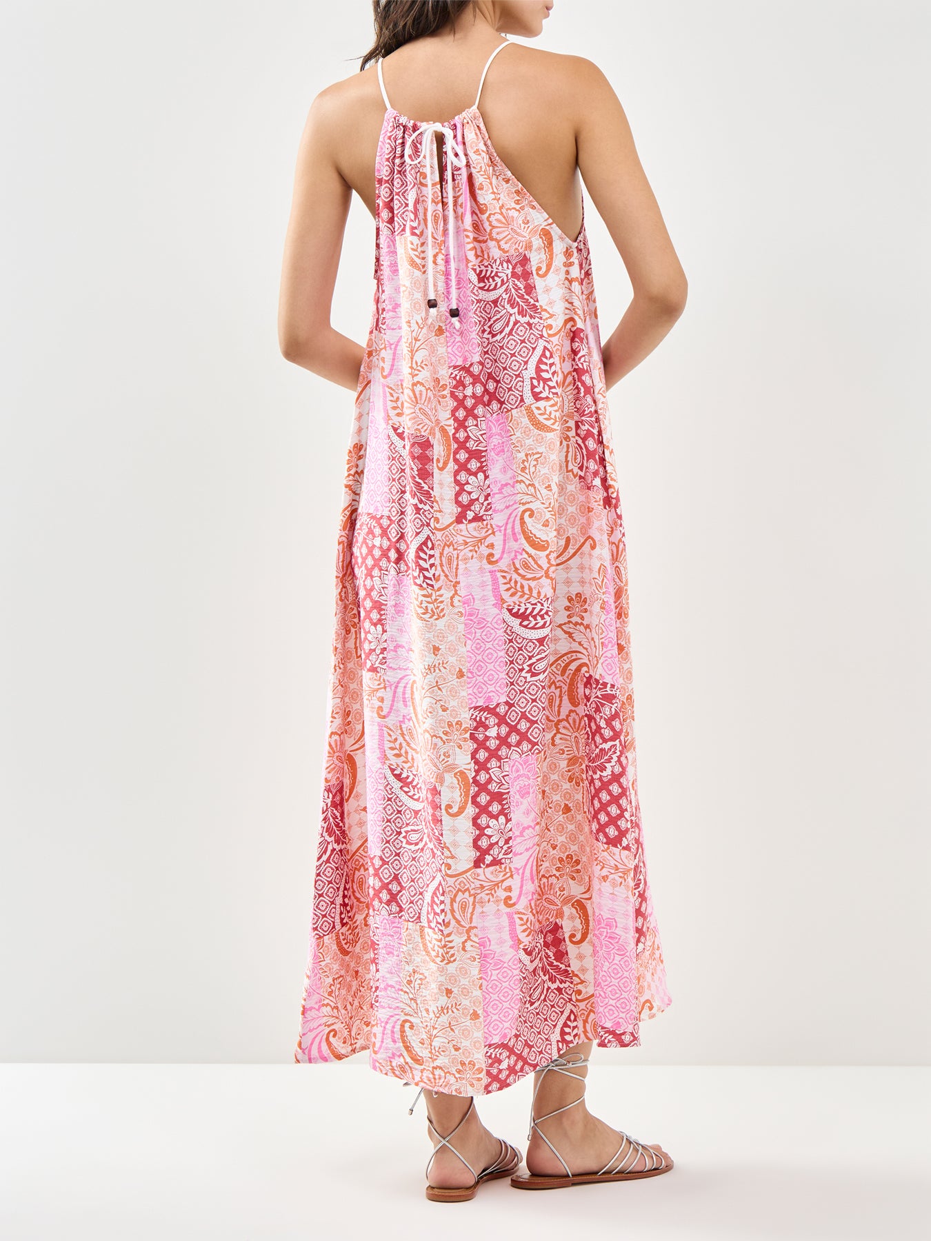 Cille Hilda Halterneck Dress Pink Cosmos Hilda