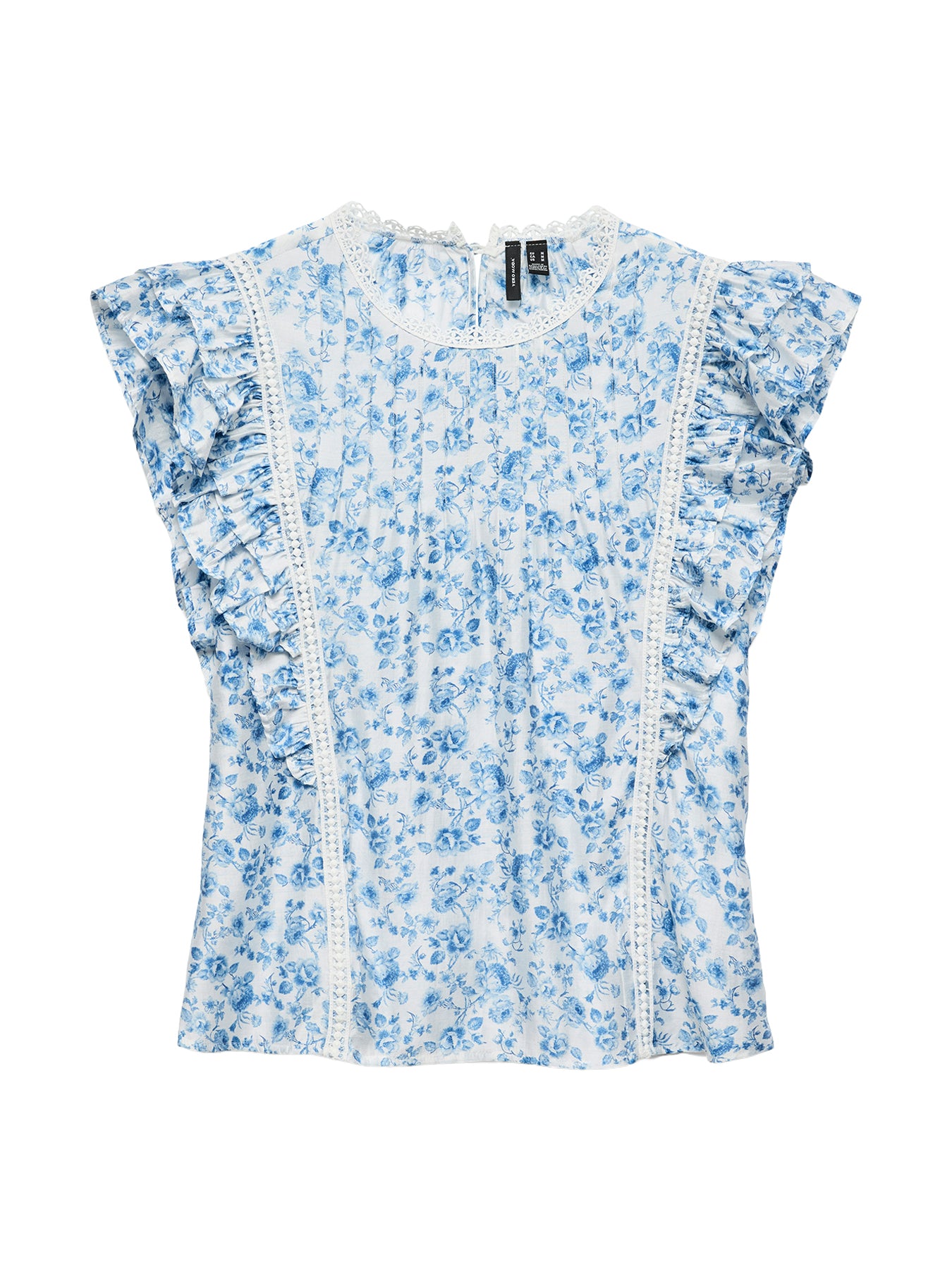 Bliss Sleeveless Detail Blouse Blue