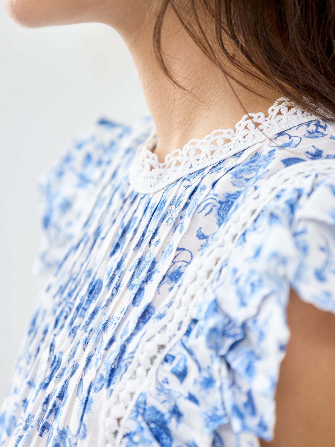 Bliss Sleeveless Detail Blouse Blue