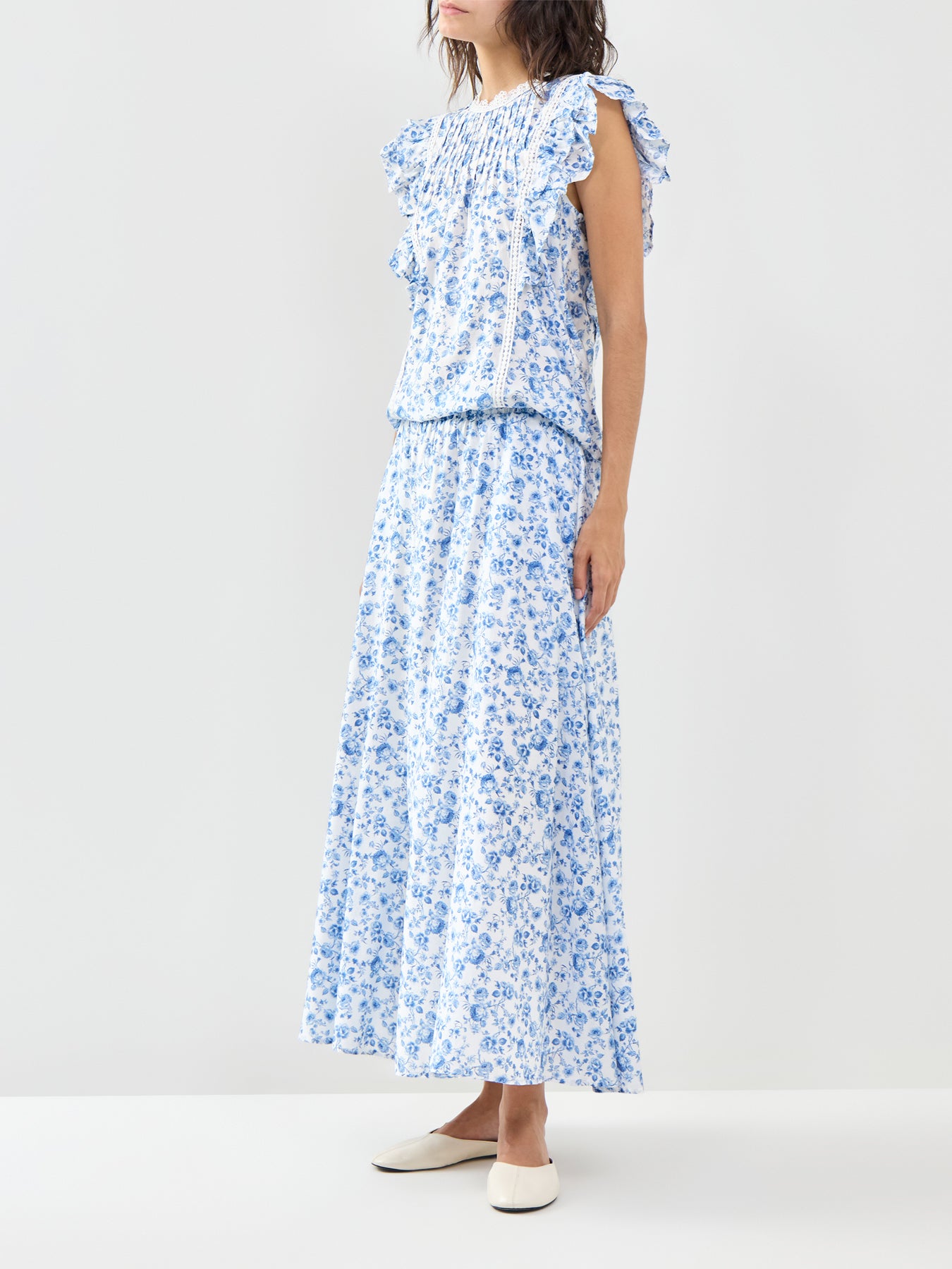 Liss Ankle Skirt Blue