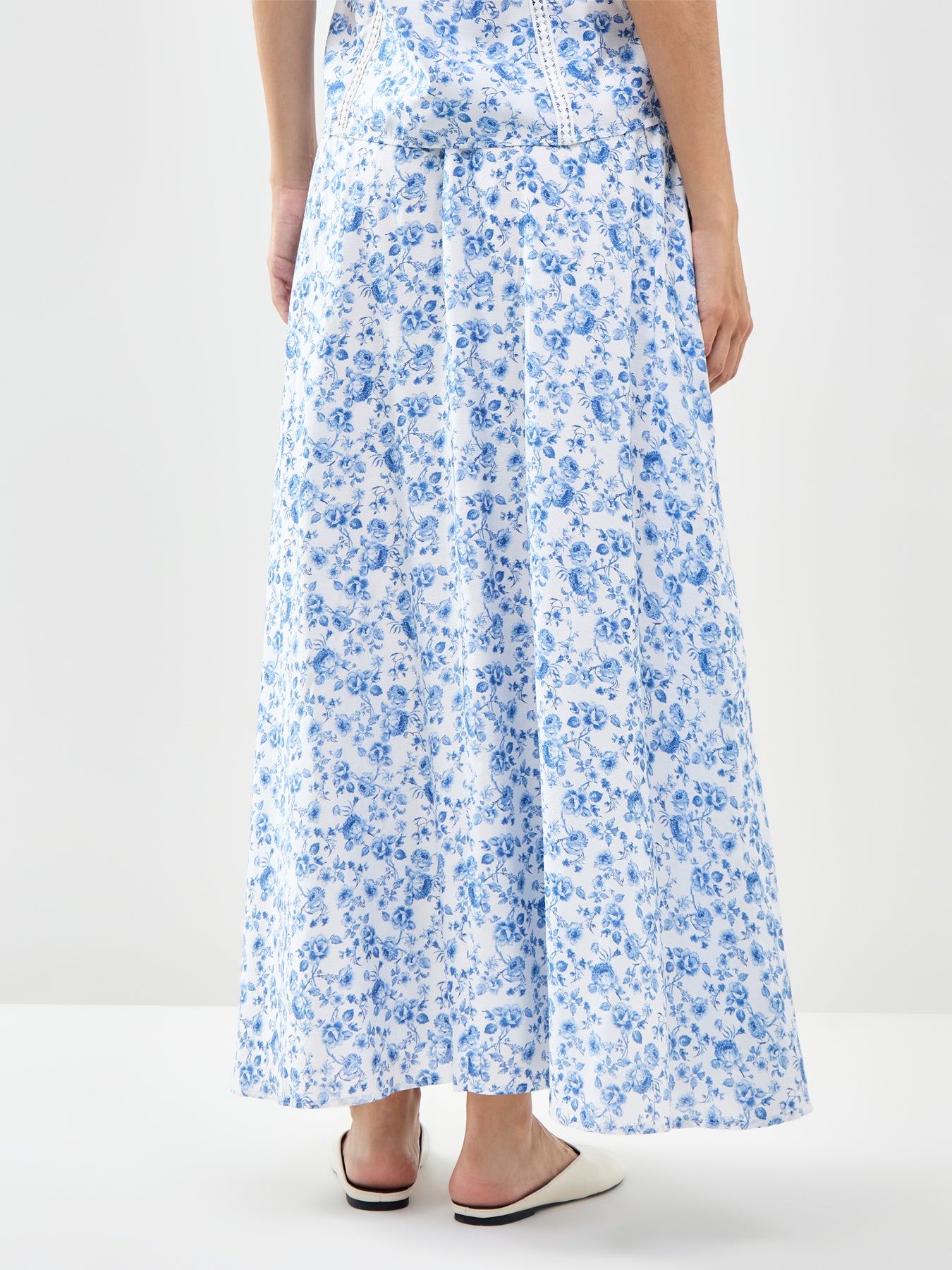 Liss Ankle Skirt Blue