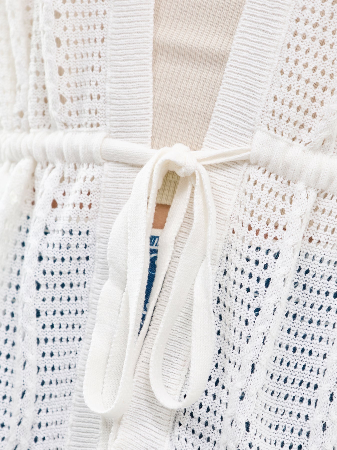Lux Light 3/4 Sleeve V-Neck Cardigan White