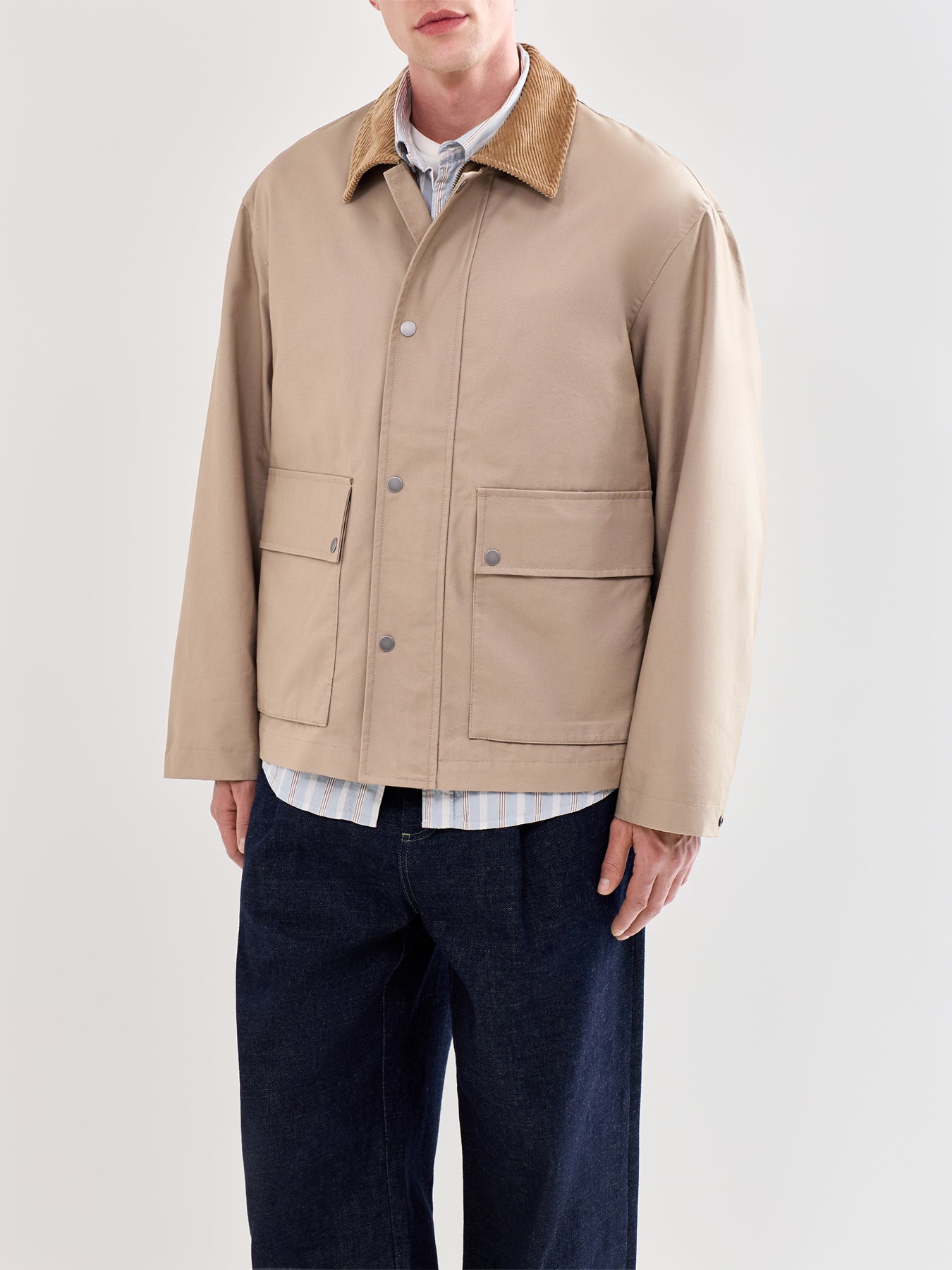 Kyle Organic Cotton Field Jacket Beige