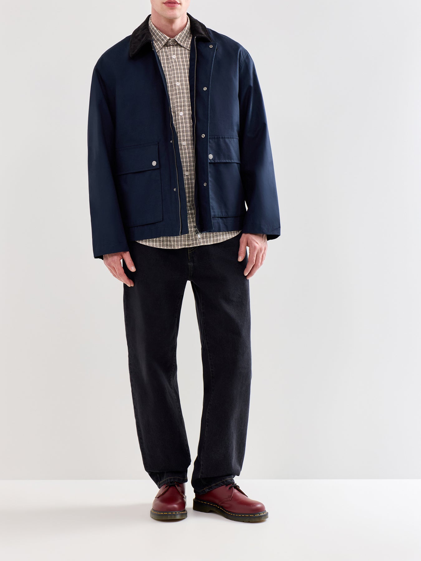 Kyle Organic Cotton Field Jacket Blue