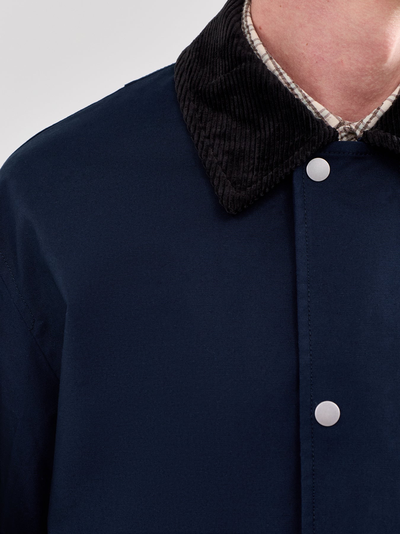 Kyle Organic Cotton Field Jacket Blue