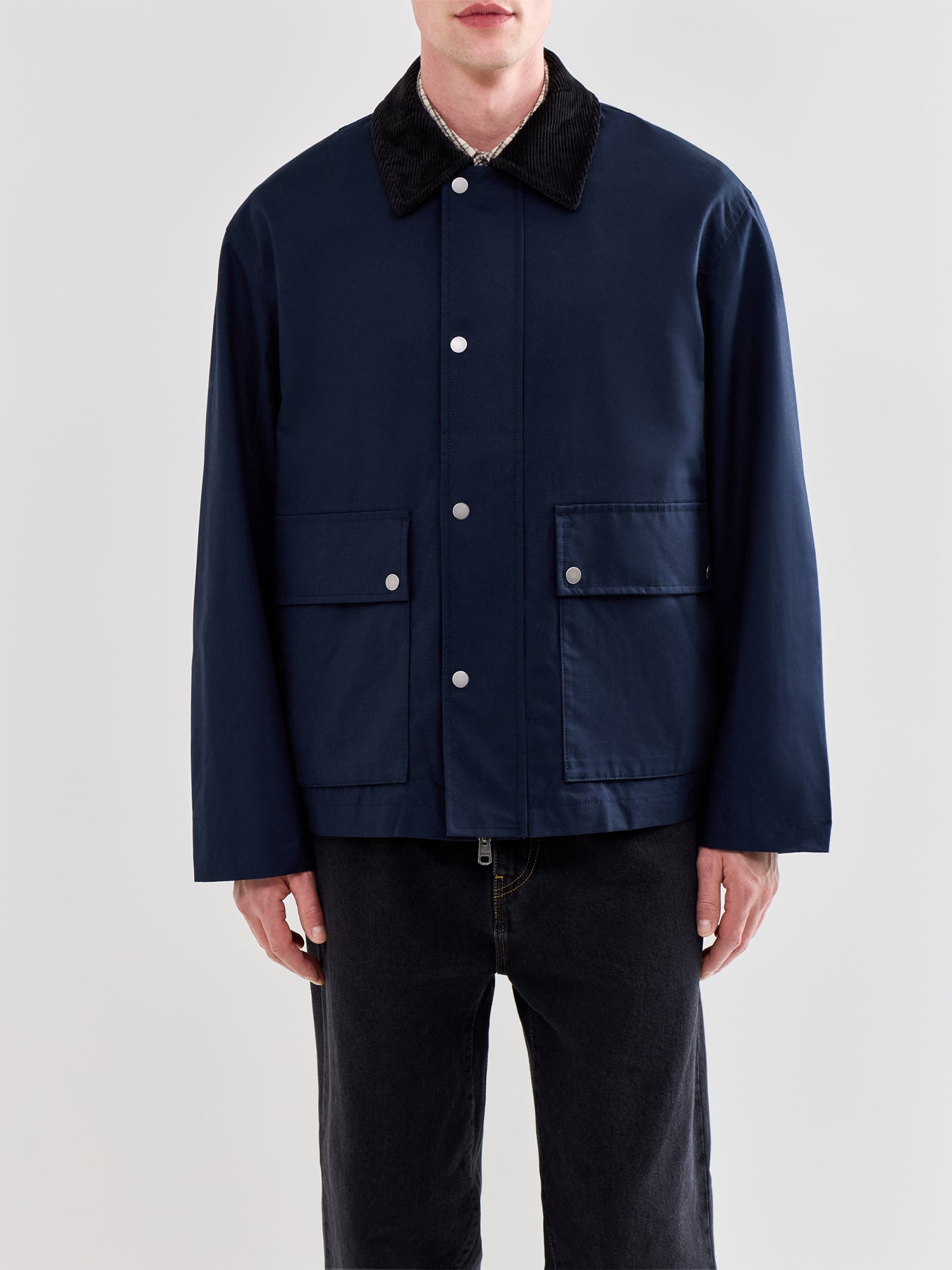 Kyle Organic Cotton Field Jacket Blue