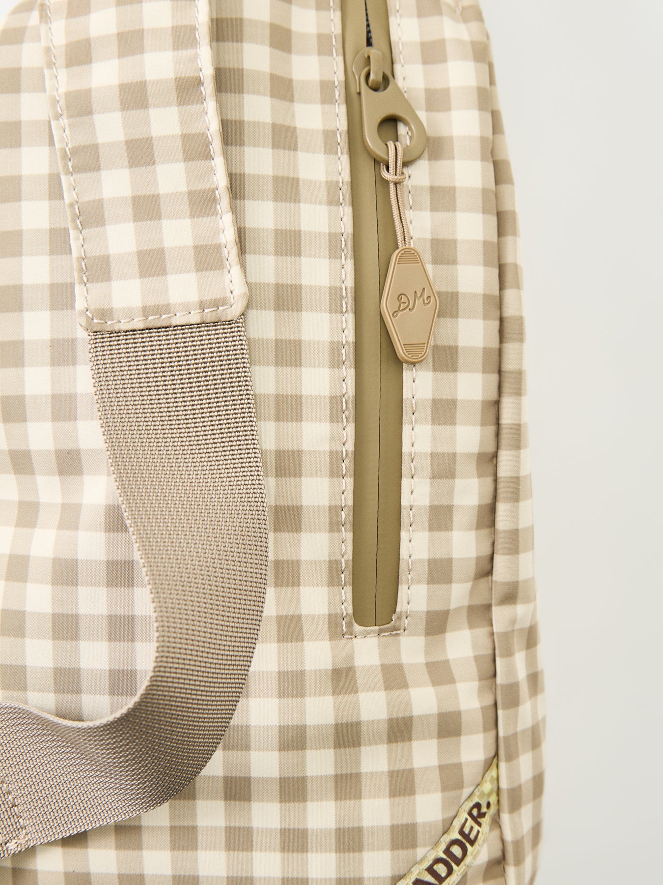 Matilda Gingham Crossbody Bag Brown