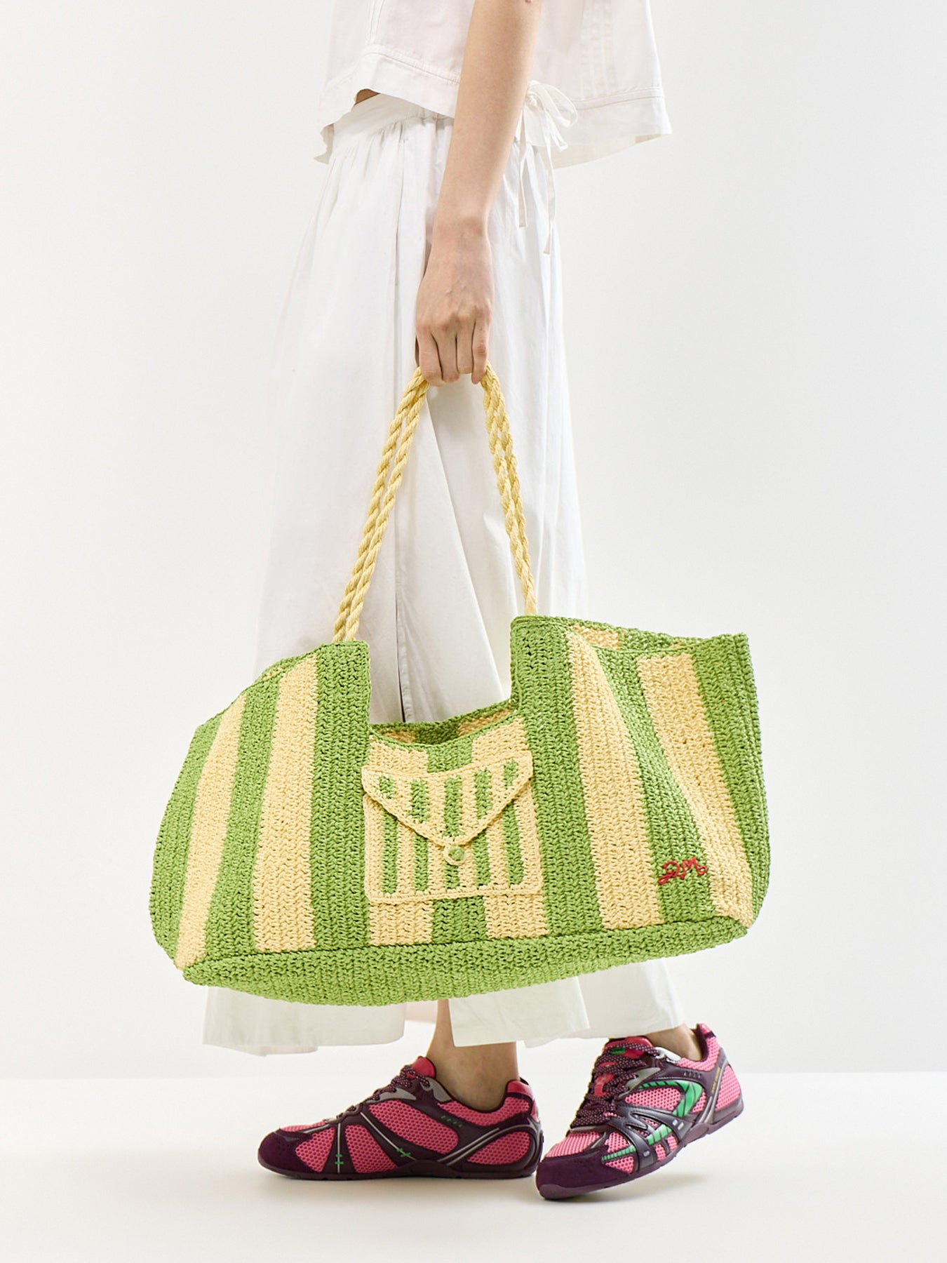 Orla Oversized Raffia Beach Bag Multi
