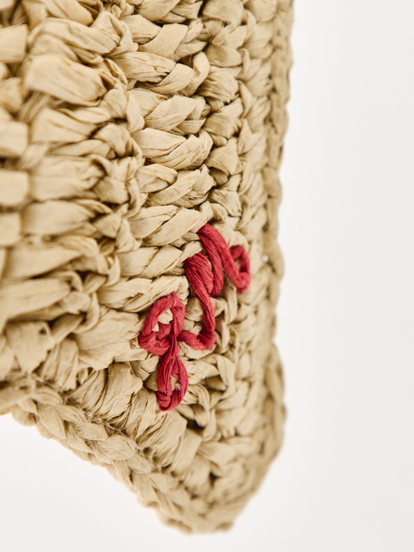Raffia Fish Tote Bag Natural