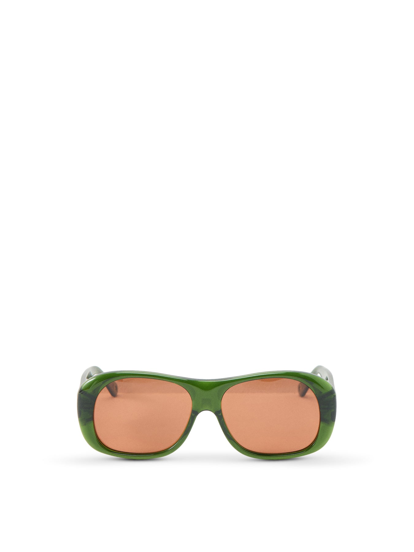 Oversized Aviator Sunglasses Green