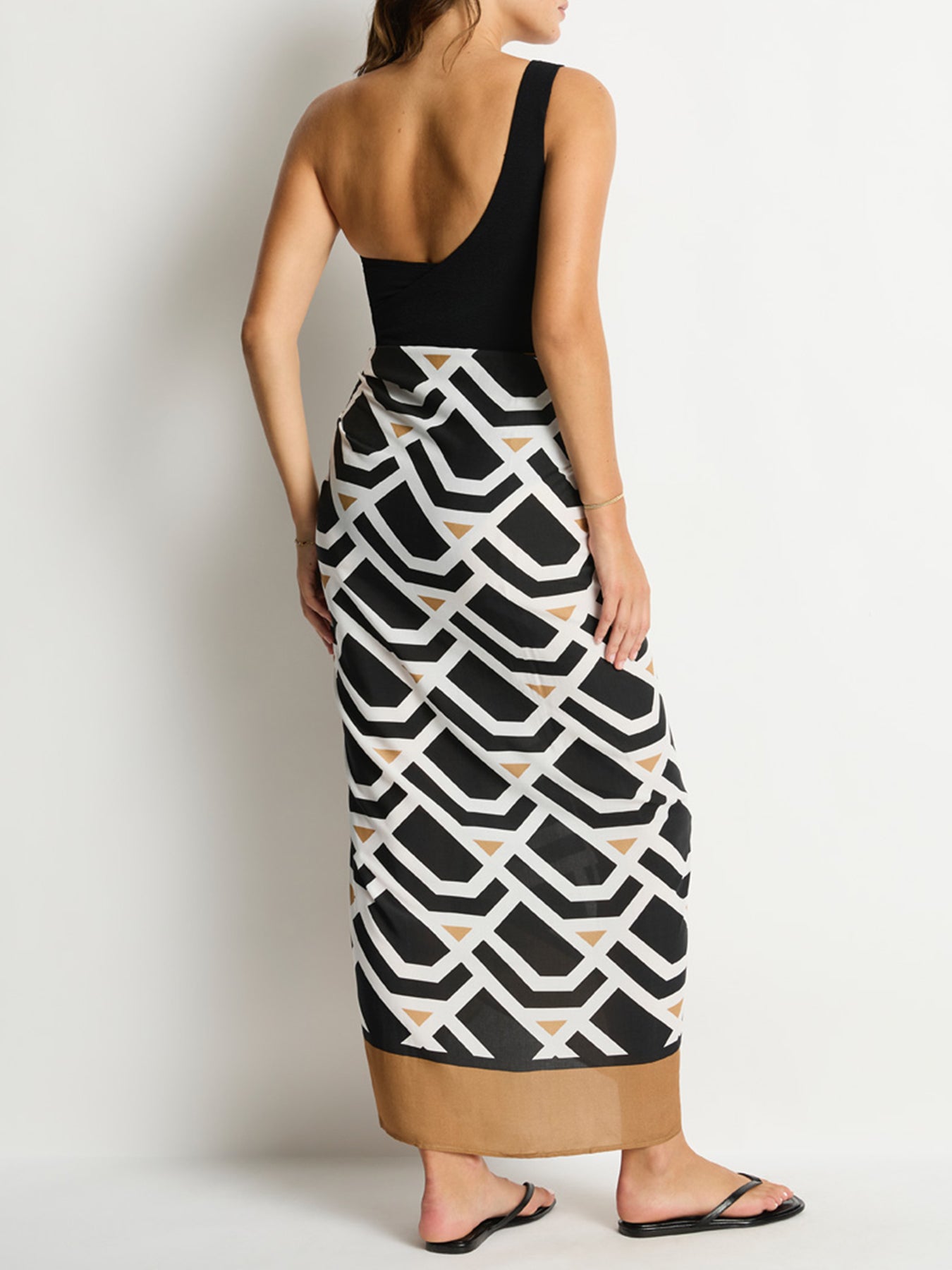 Costa Long Sarong Black