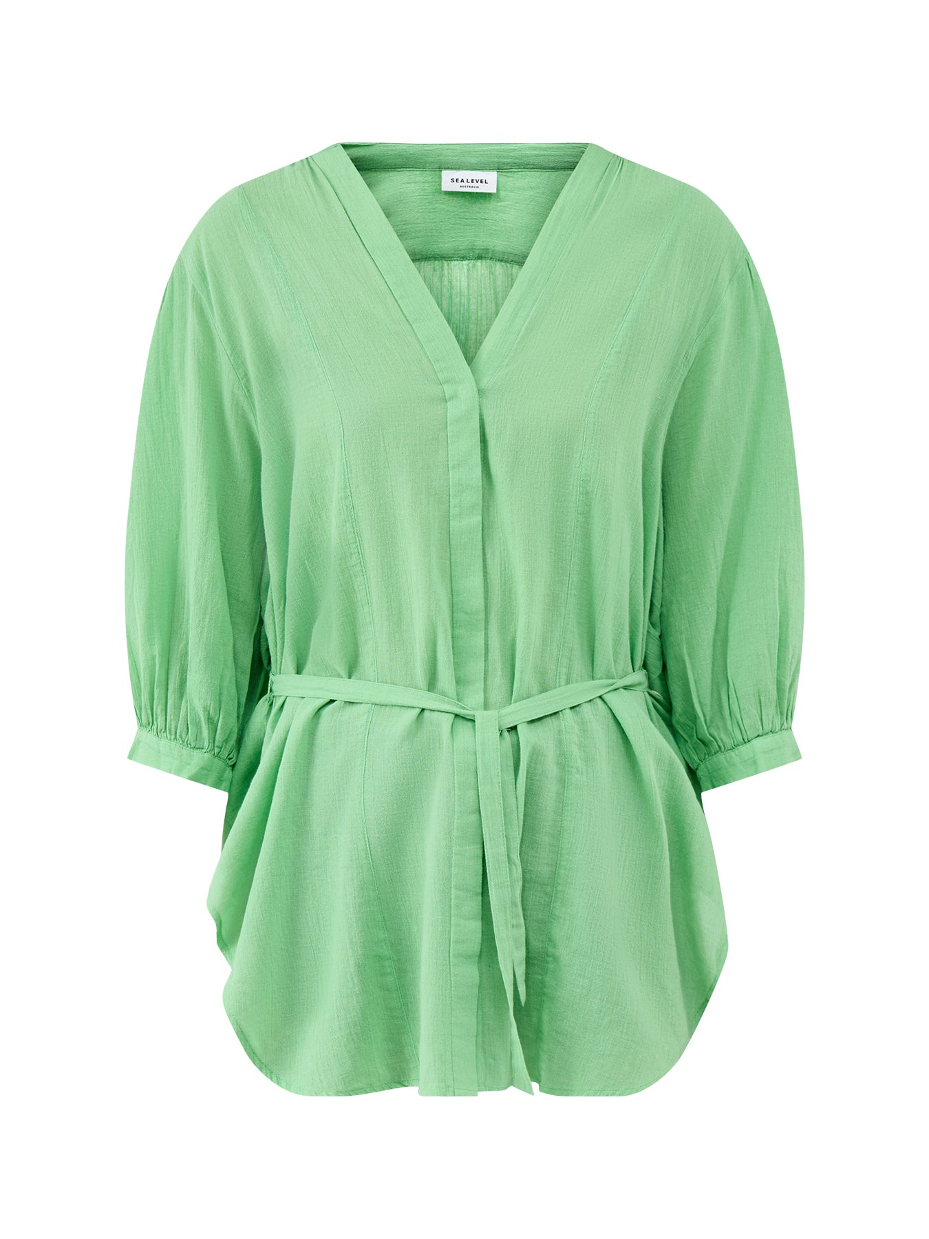 Boho Beach Shirt Green