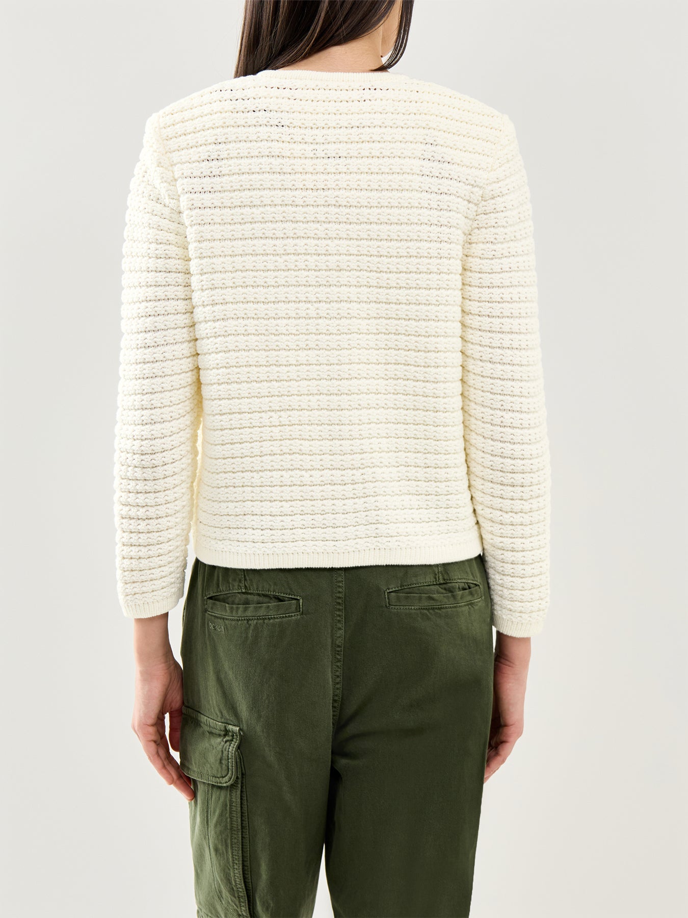Gaspard Knit Cardigan Cream