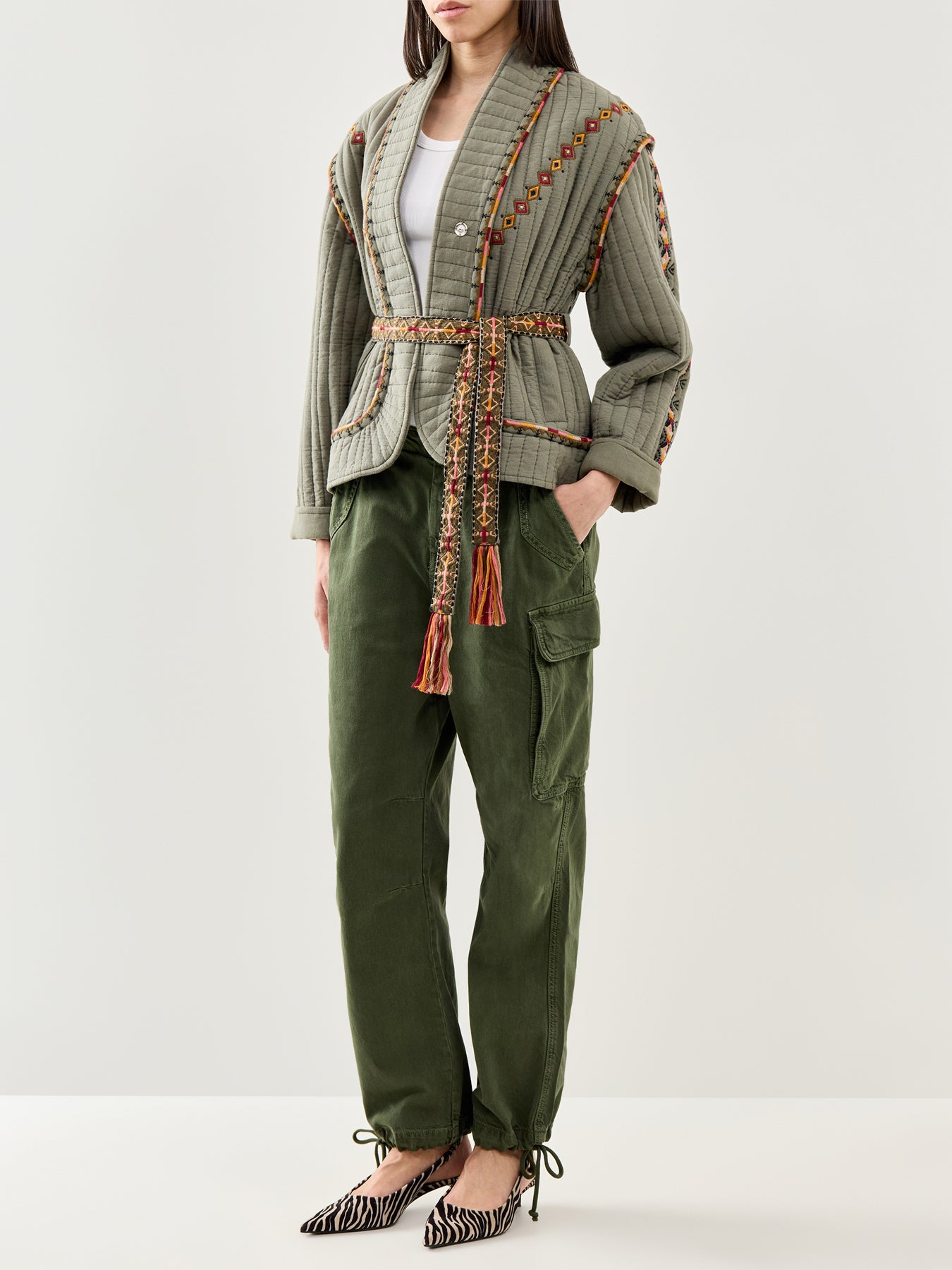 Fino Cargo Trousers Green