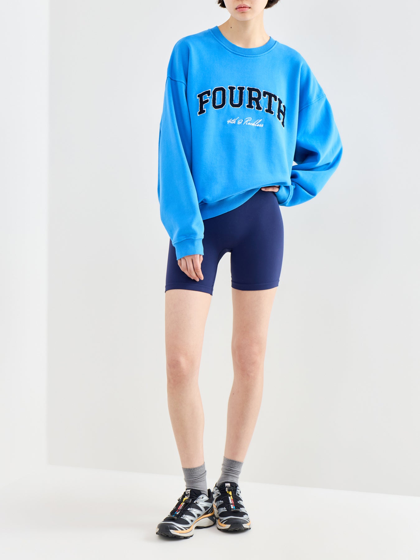 Leon Cotton Sweatshirt Blue