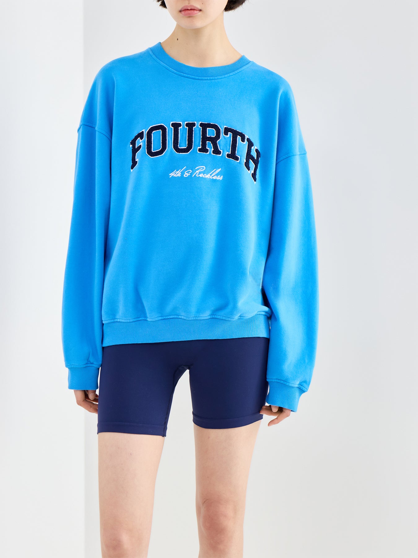 Leon Cotton Sweatshirt Blue