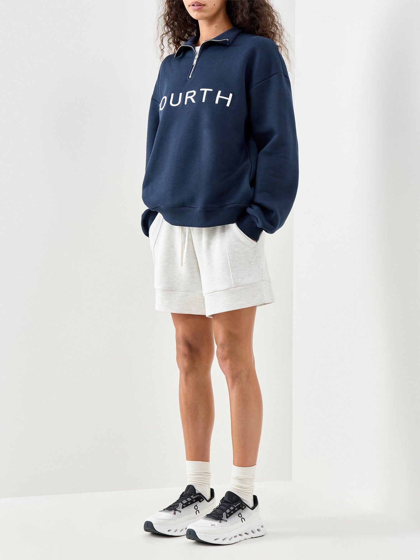 Laurel Cotton Sweatshirt Blue