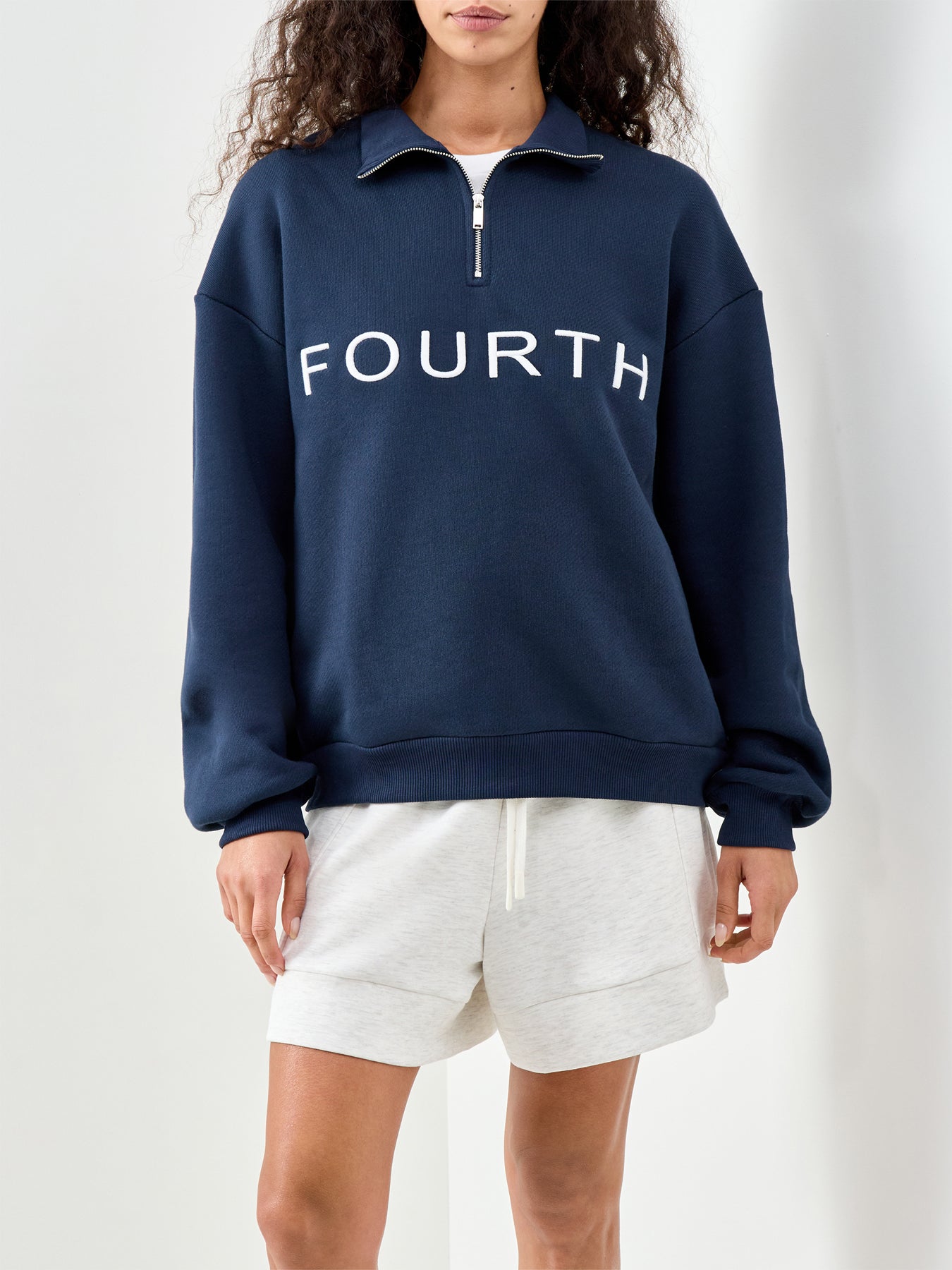 Laurel Cotton Sweatshirt Blue