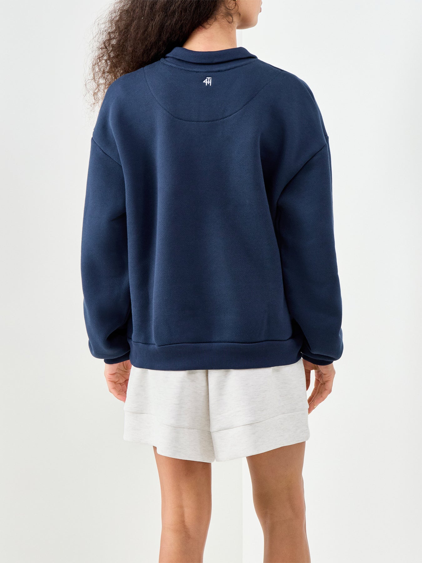 Laurel Cotton Sweatshirt Blue