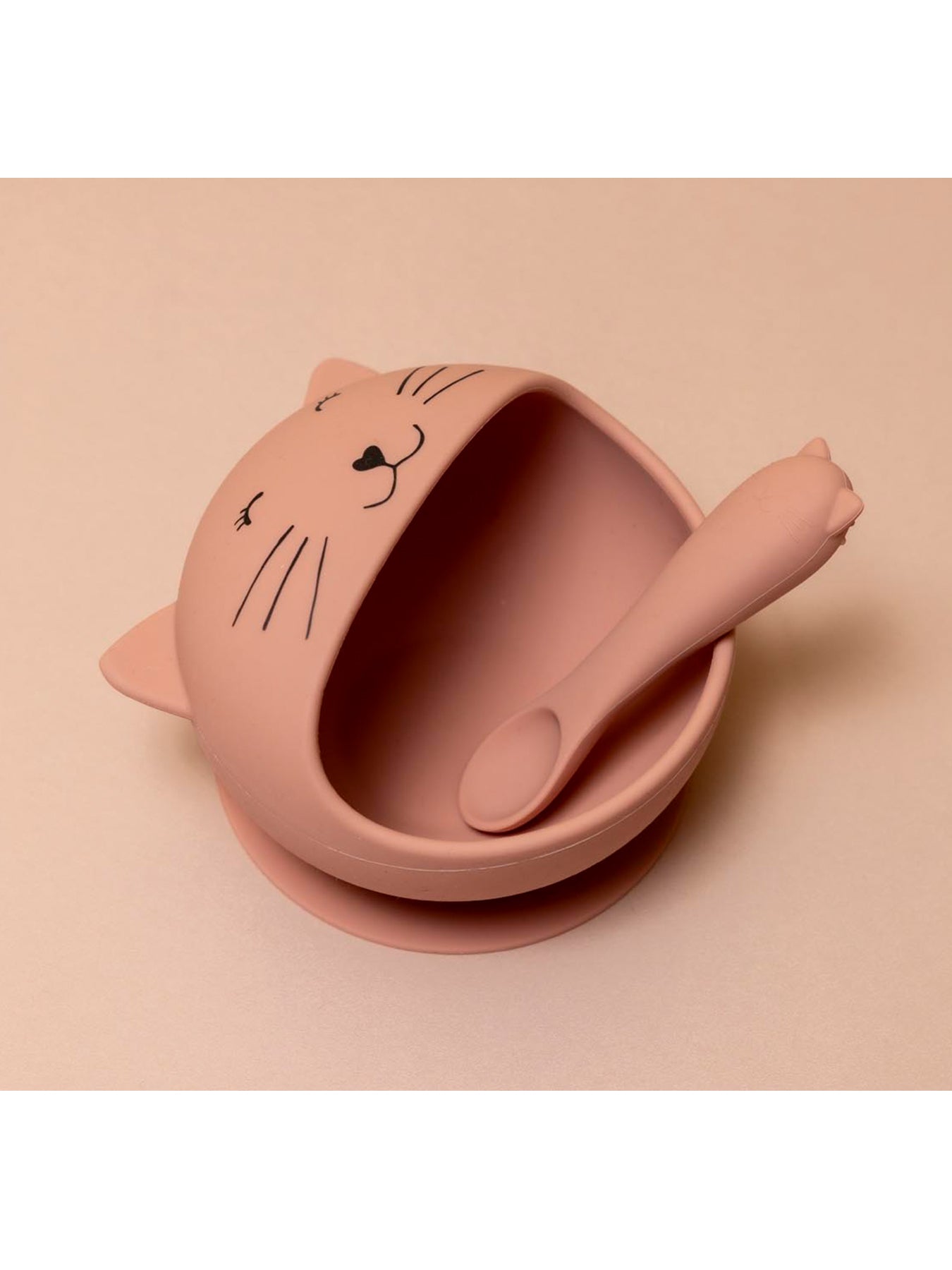First Meal Set Mrs. Cat Pink