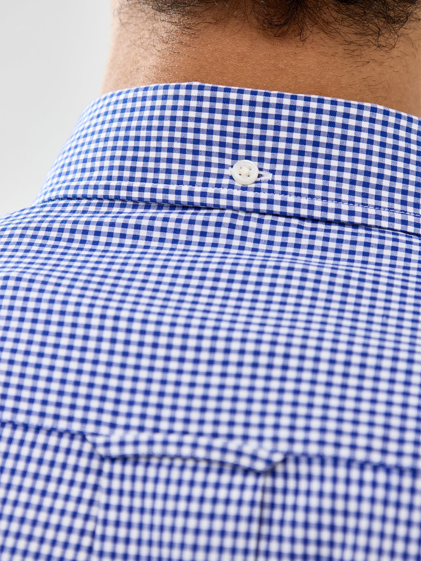Classic Poplin Gingham Shirt College Blue
