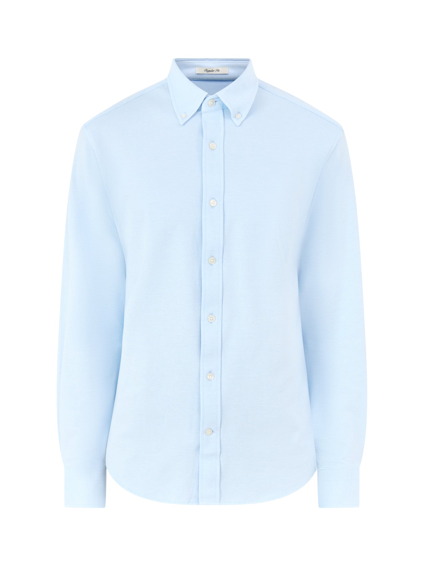 Jersey Piqué Stretch Shirt Blue