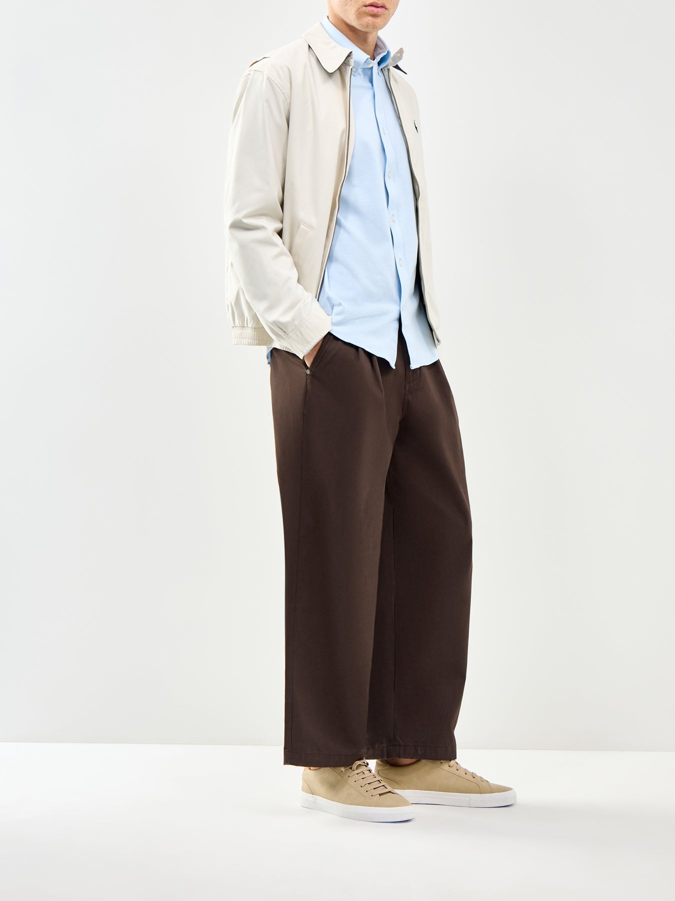 Jersey Piqué Stretch Shirt Blue