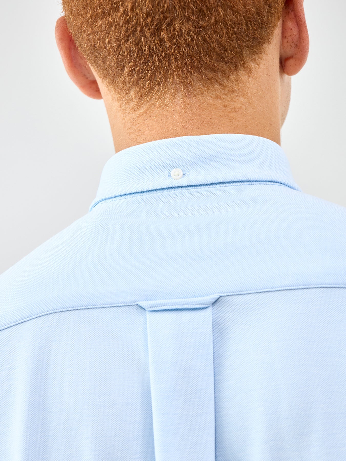 Jersey Piqué Stretch Shirt Blue