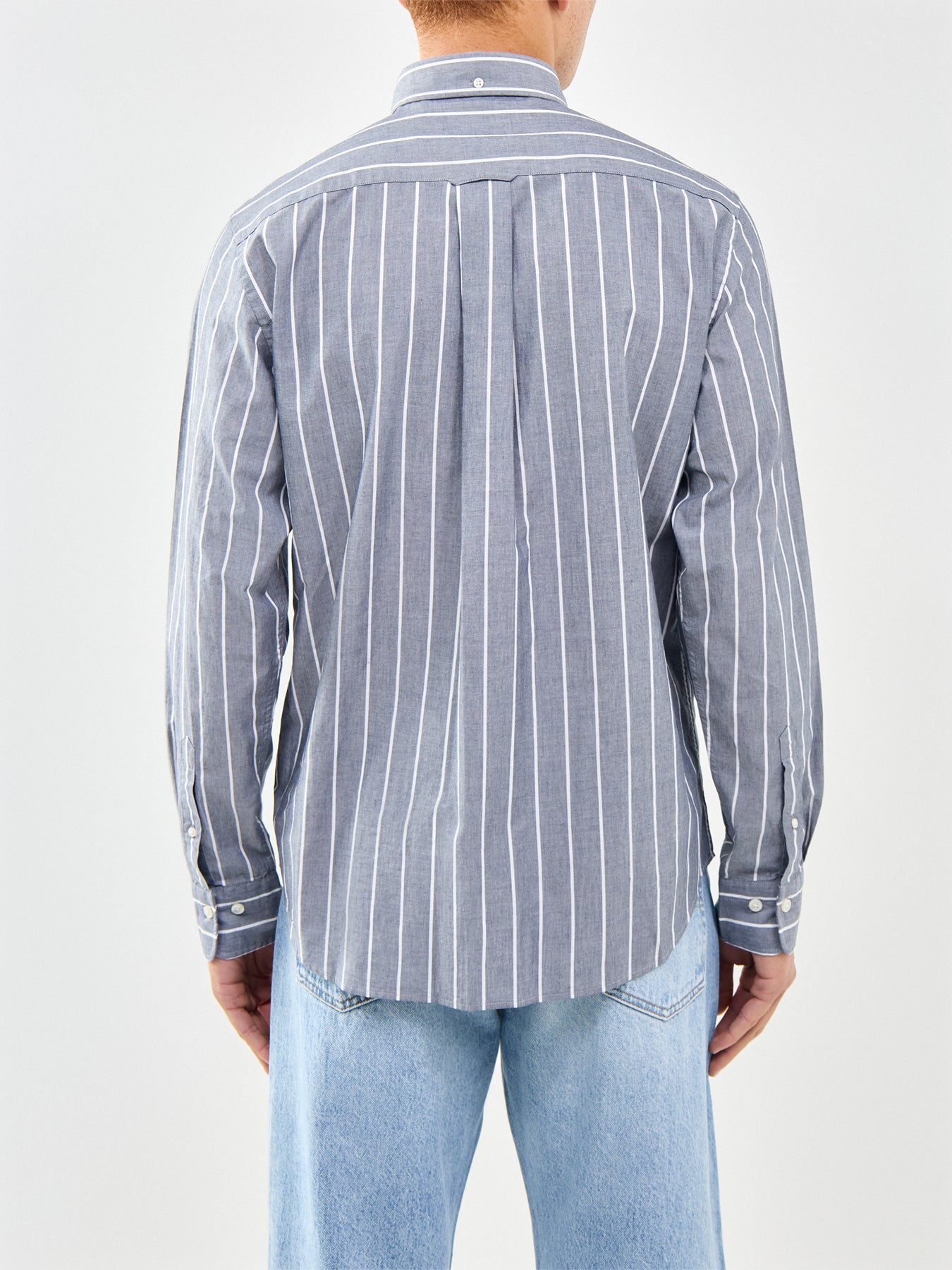 Poplin Melange Stripe Shirt