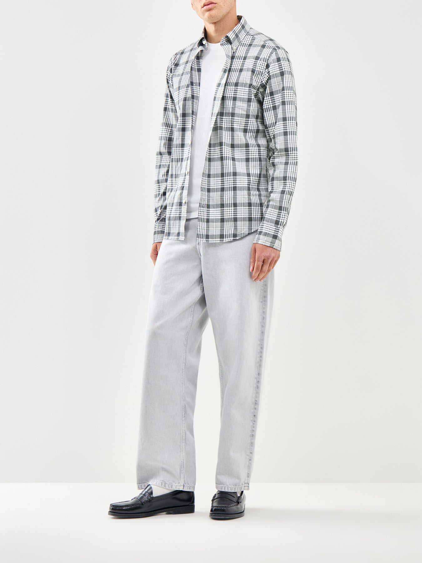 Poplin Melange Check Shirt