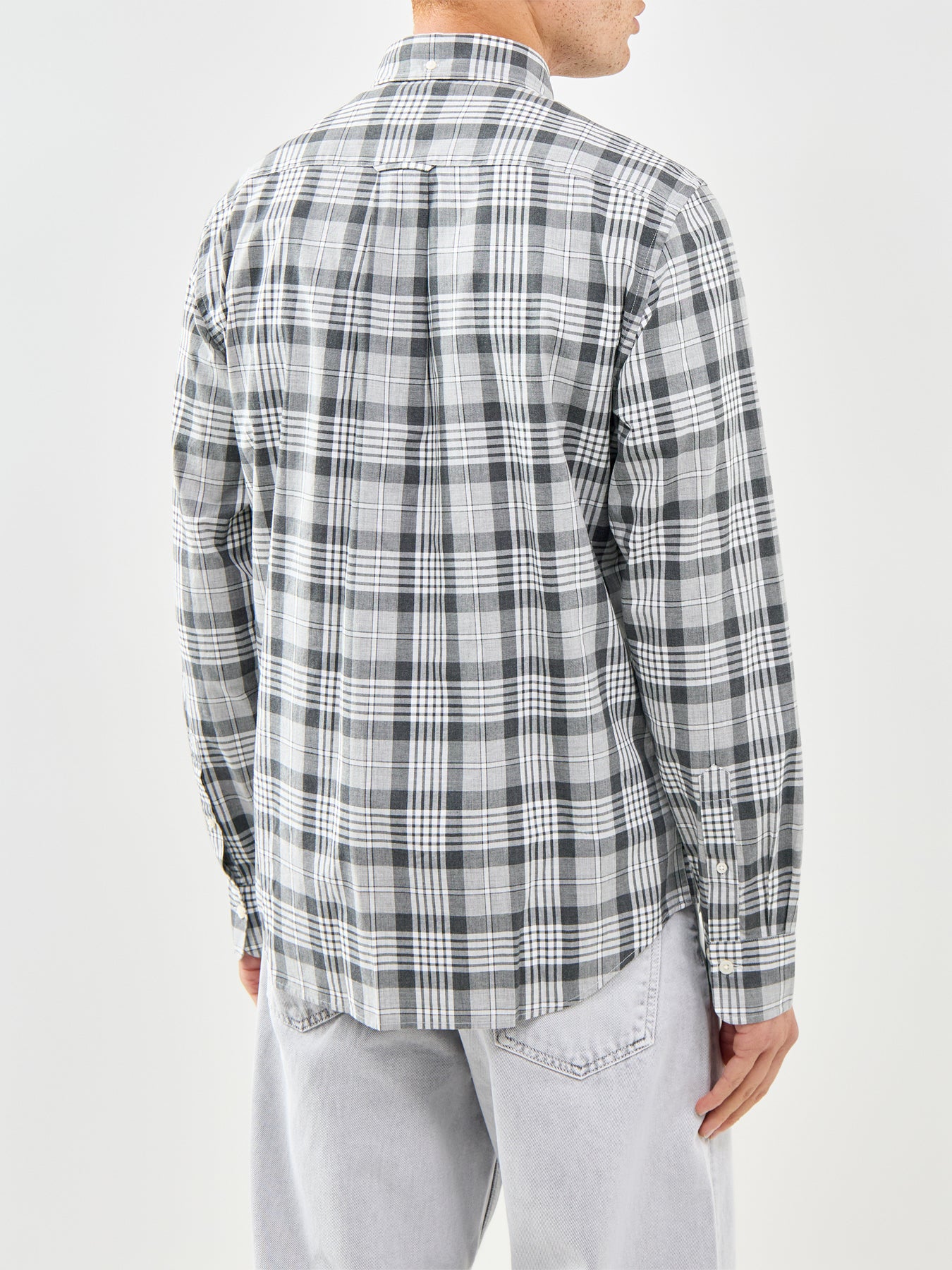 Poplin Melange Check Shirt